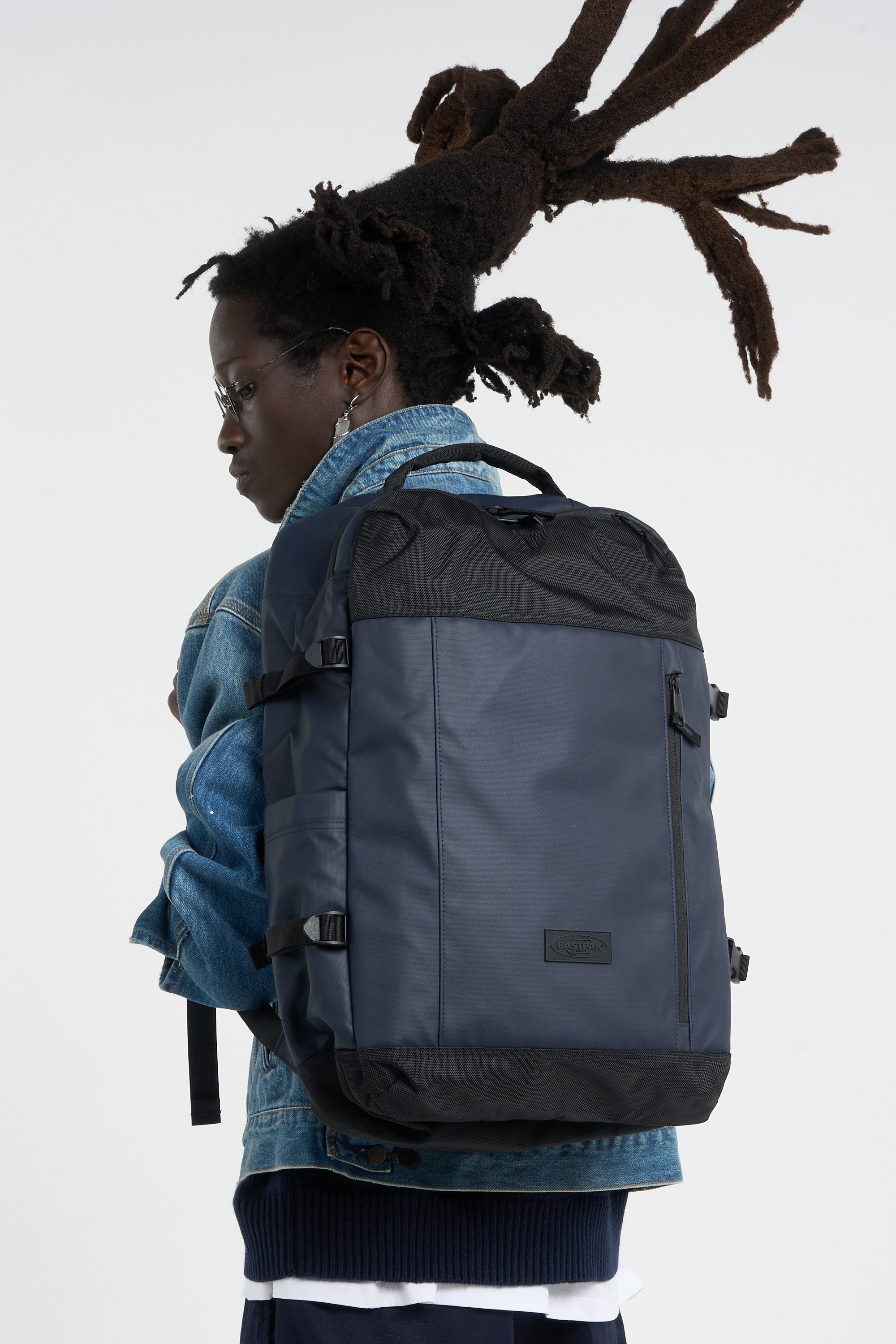 Canvas backpack | Blue EASTPAK Men