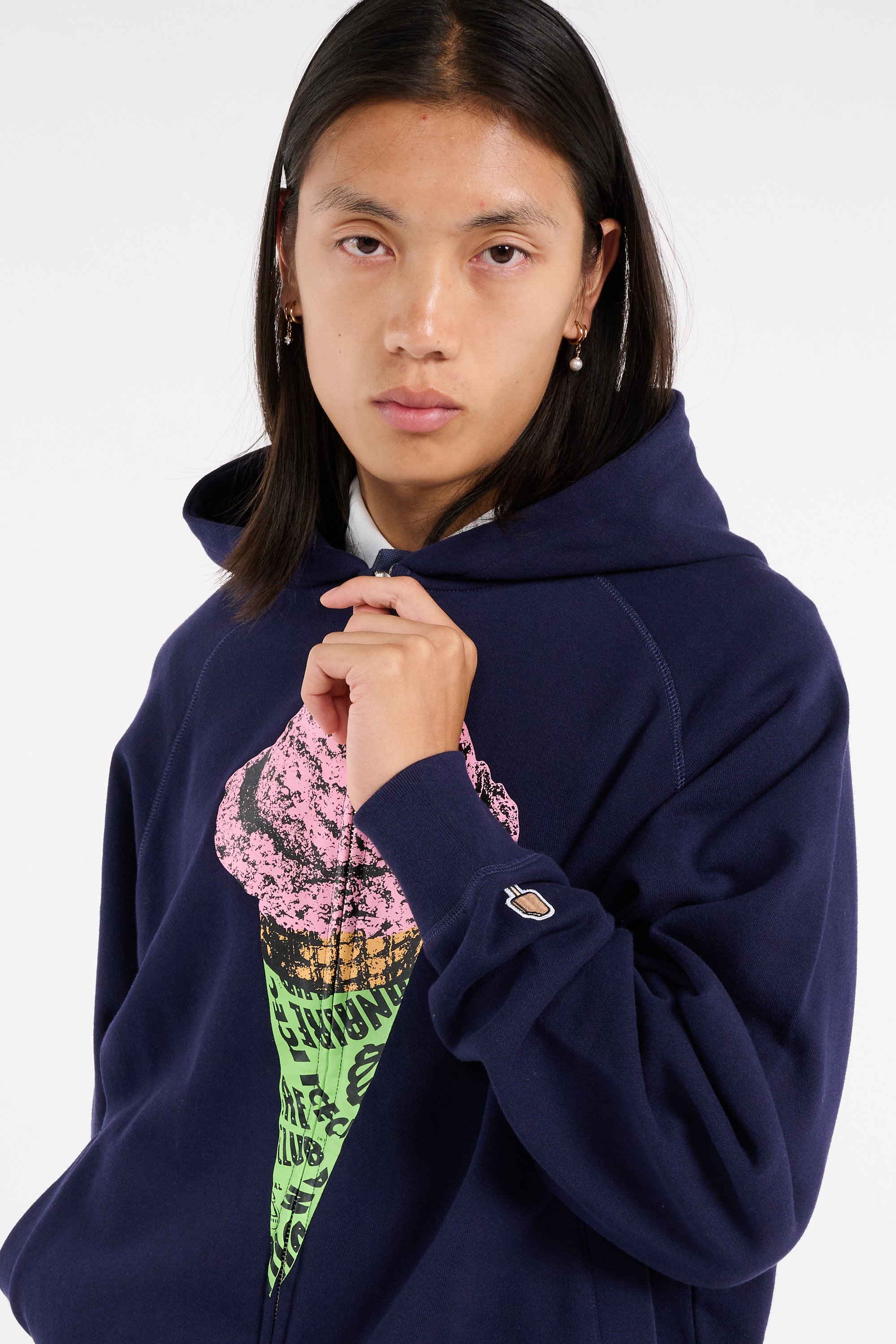 zip-up hoodie | Blue ICE CREAM Men