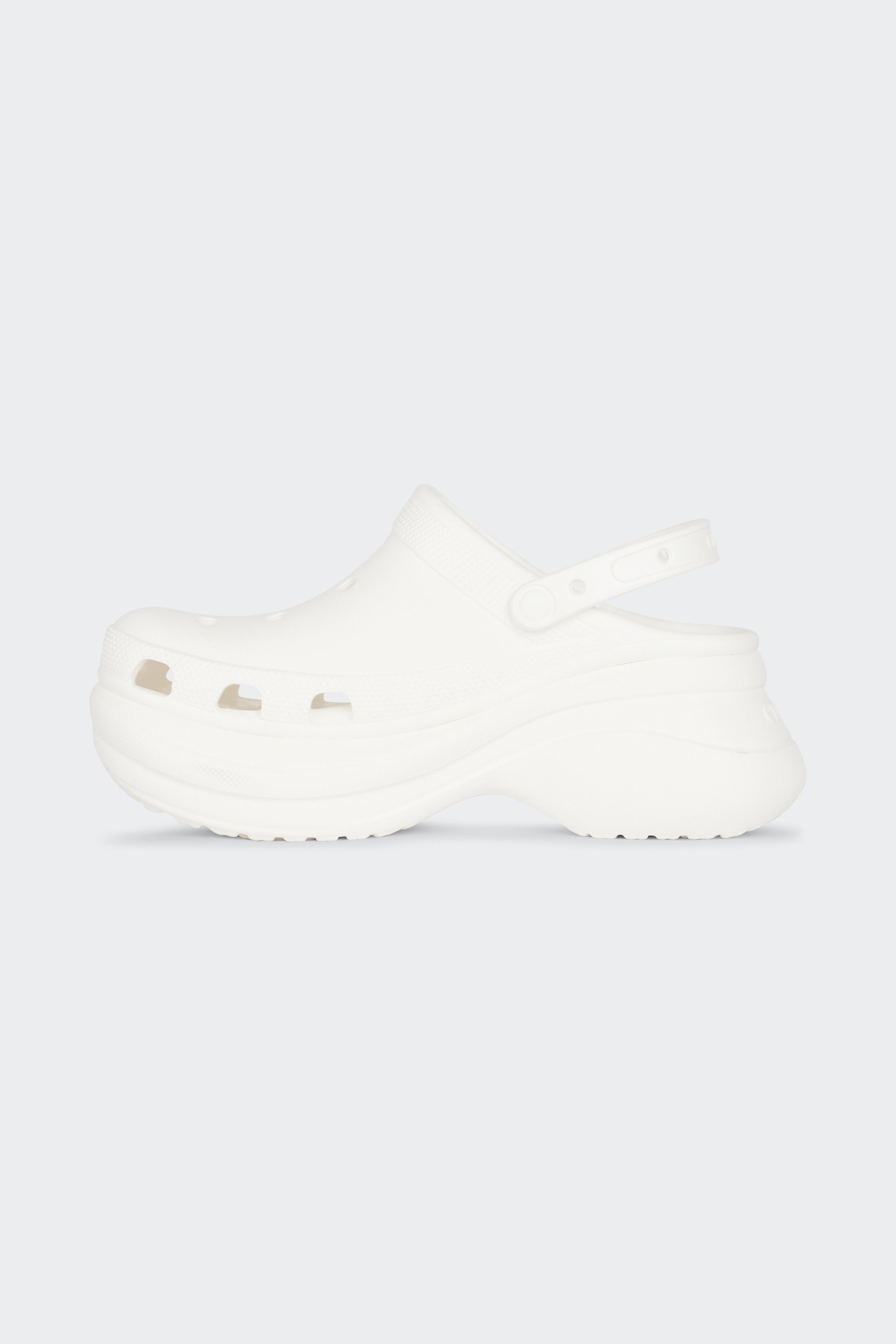 Flat furry sheepskin sandals | White by CROCS Flat furry sheepskin sandals White