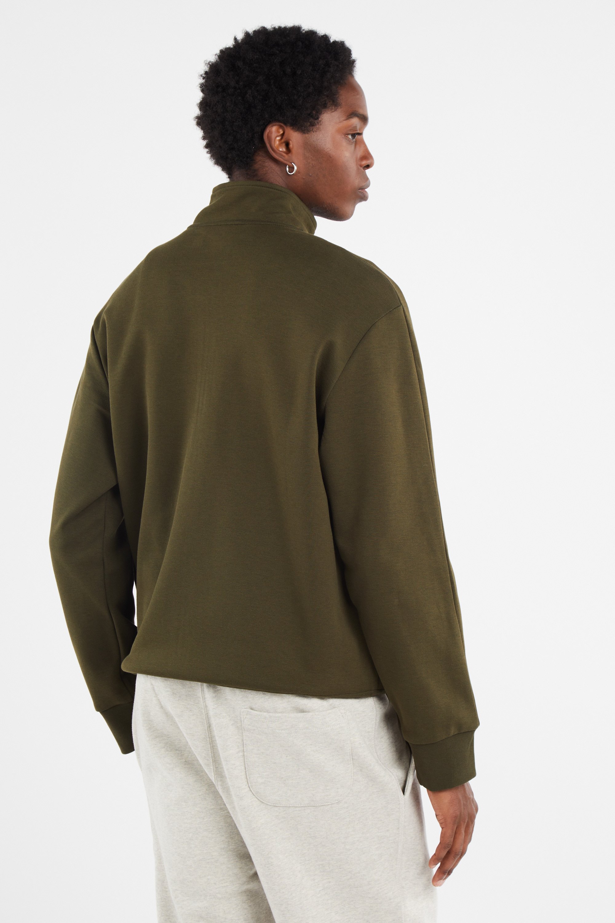 Zip-Up sweatshirt Double-Knit track jacket Khaki Polo ralph lauren