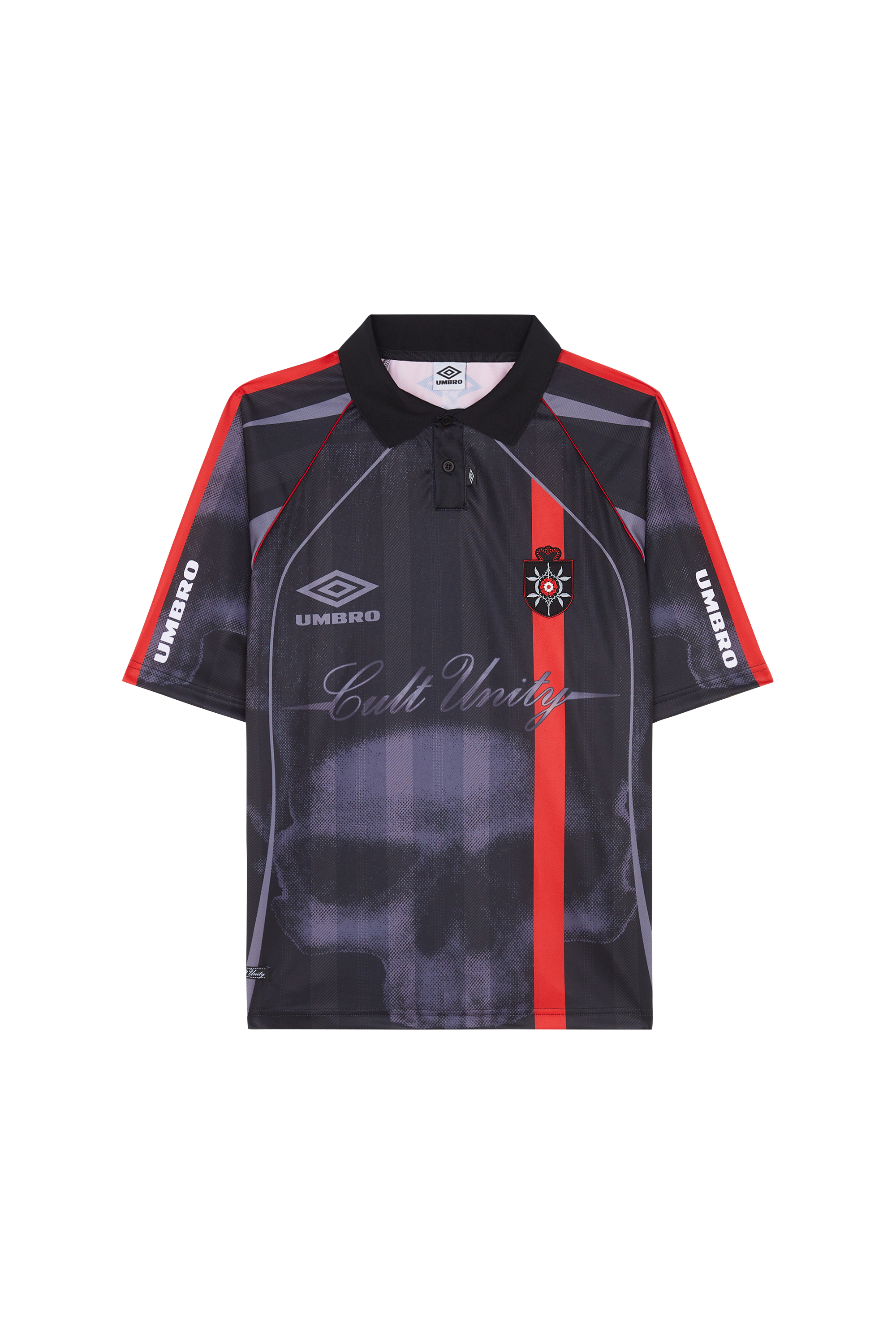 Regular-fit round-neck cotton T-shirt UMBRO SLAM JAM Black