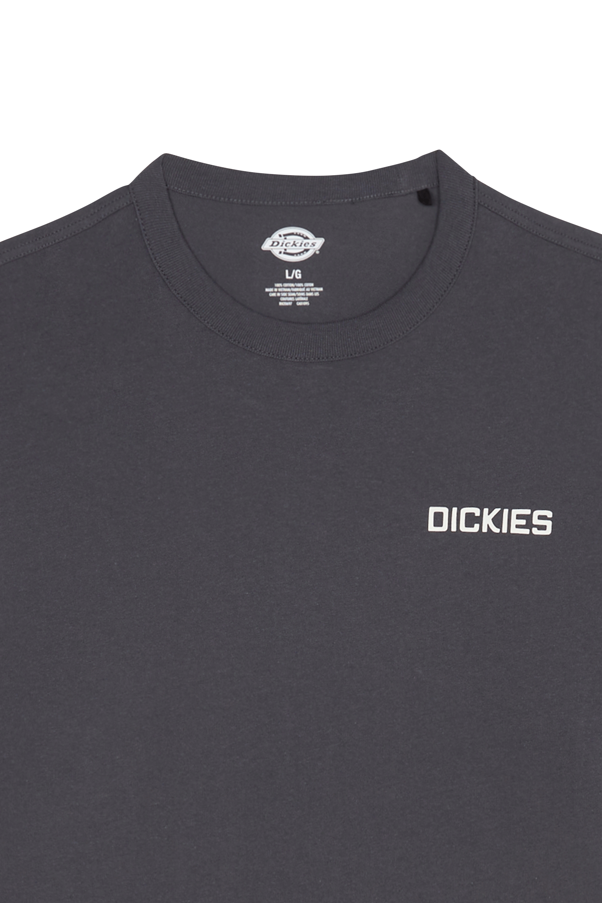 Regular-fit round-neck cotton T-shirt Black