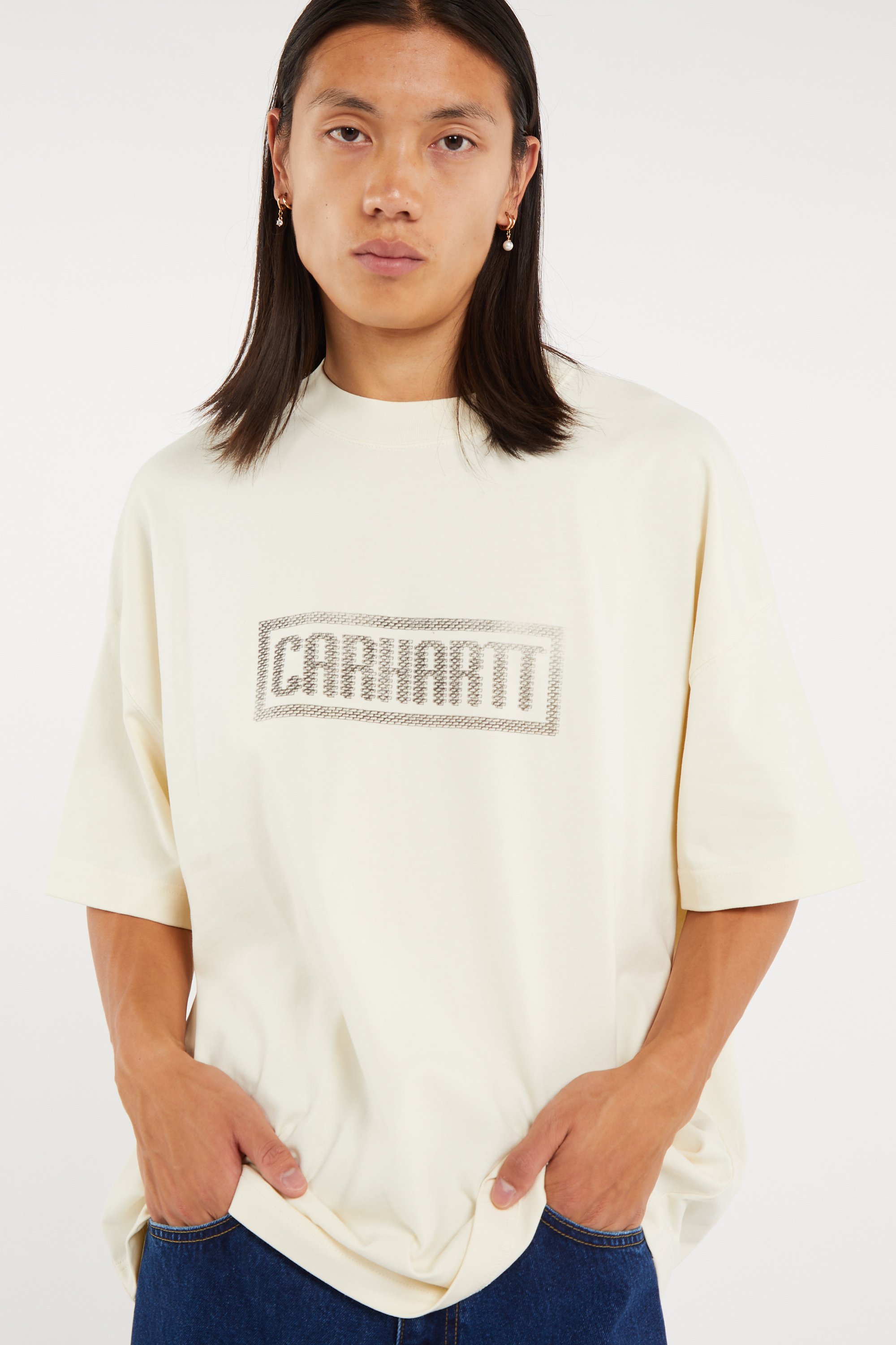 Regular-fit round-neck cotton T-shirt | White CARHARTT WIP Men