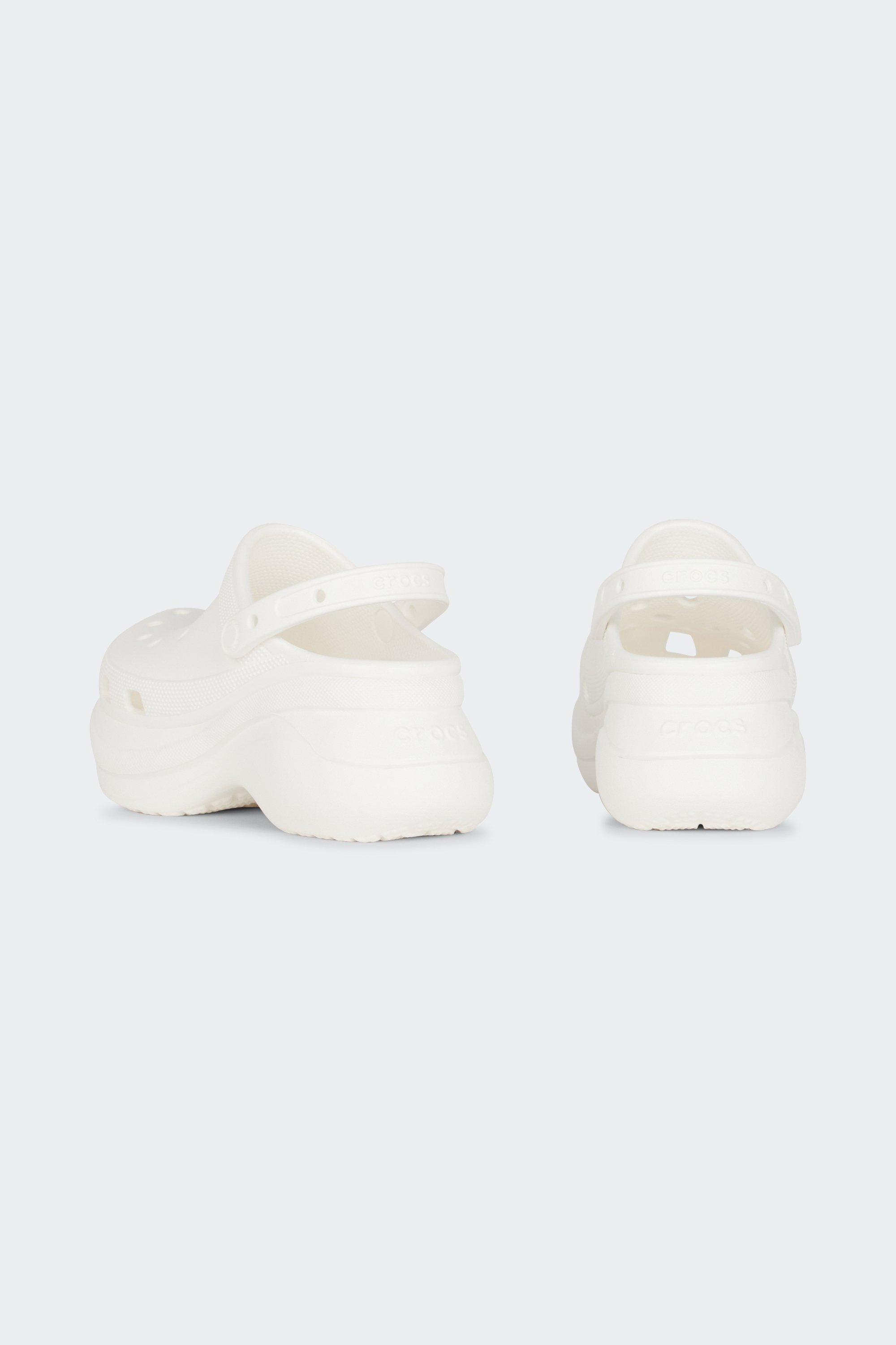 Flat furry sheepskin sandals | White by CROCS Flat furry sheepskin sandals White