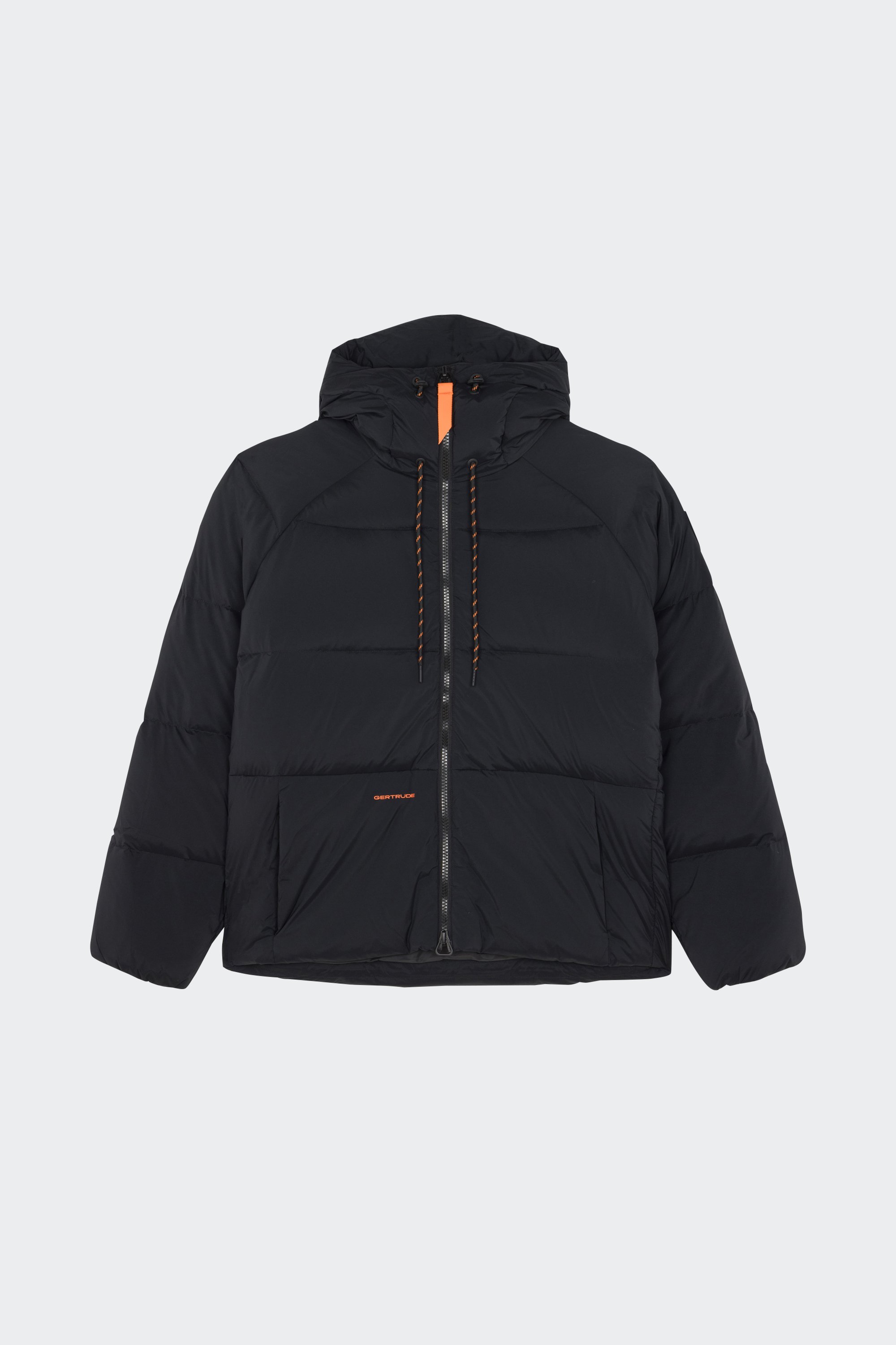 Lightweight quilted padded jacket with high neck | Black by GERTRUDE Lightweight quilted padded jacket with high neck Black