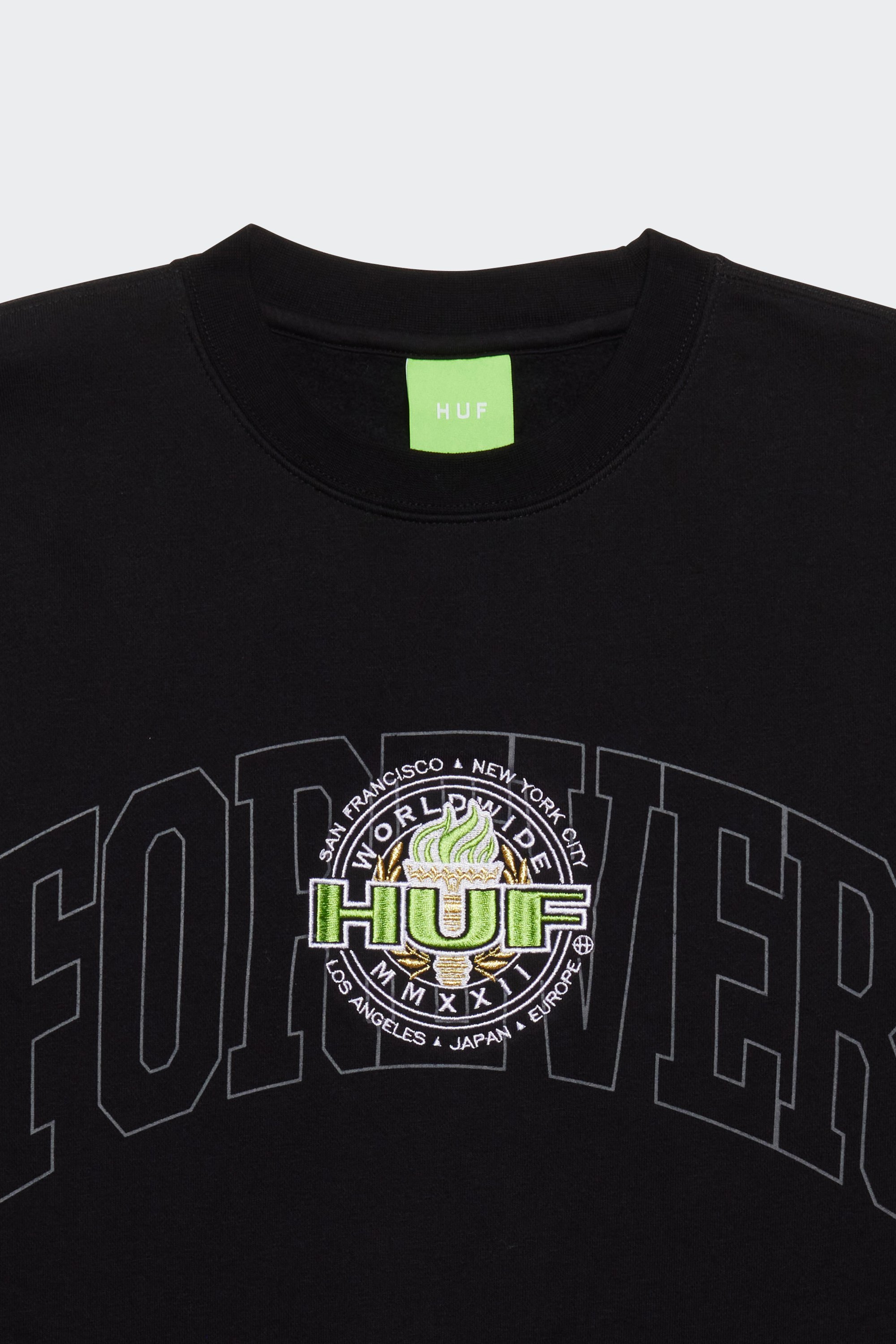 sweatshirt | Black by HUF sweatshirt Black
