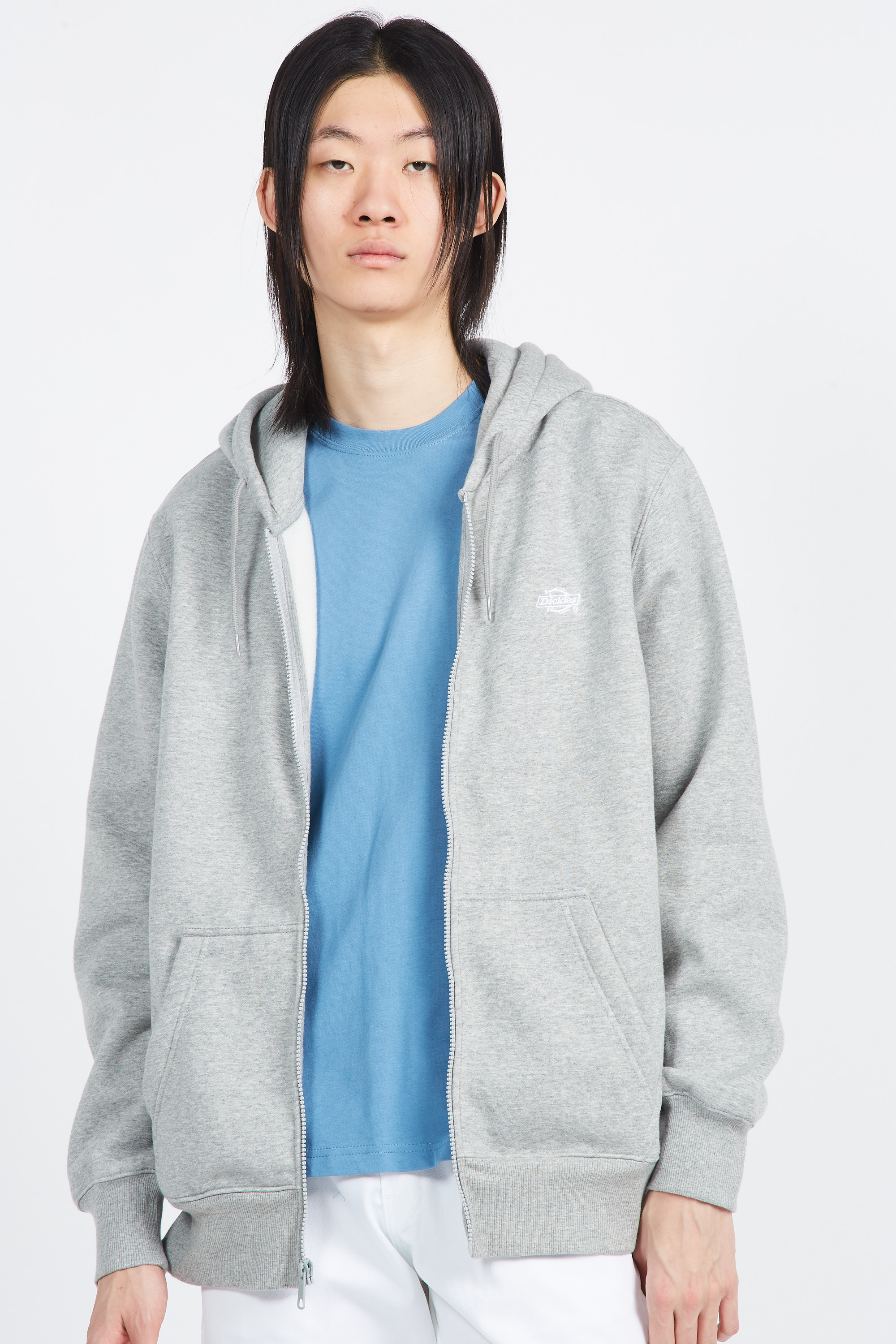 Hoodie zippé Gris
