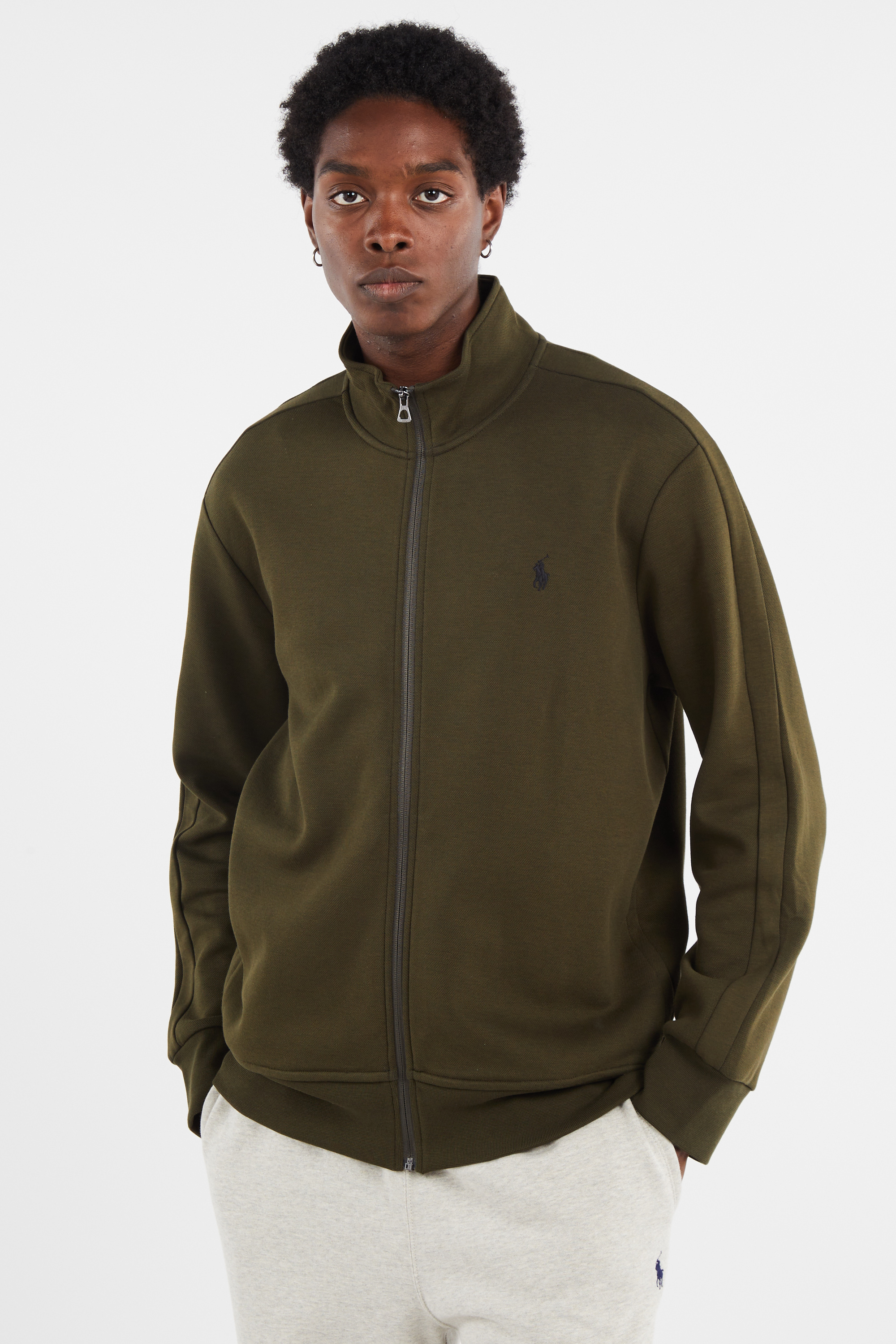 Zip-up sweatshirt Khaki