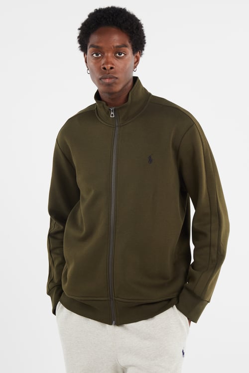 POLO RALPH LAUREN Sweatshirt zippé Kaki