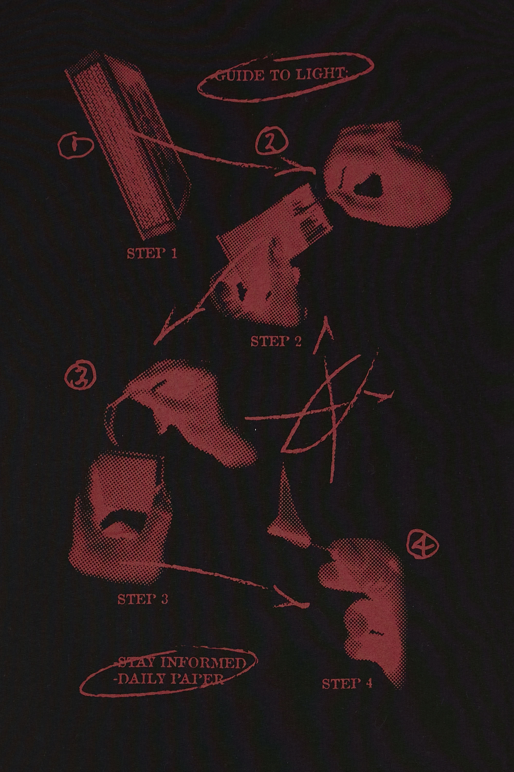 Regular-fit round-neck cotton T-shirt Black