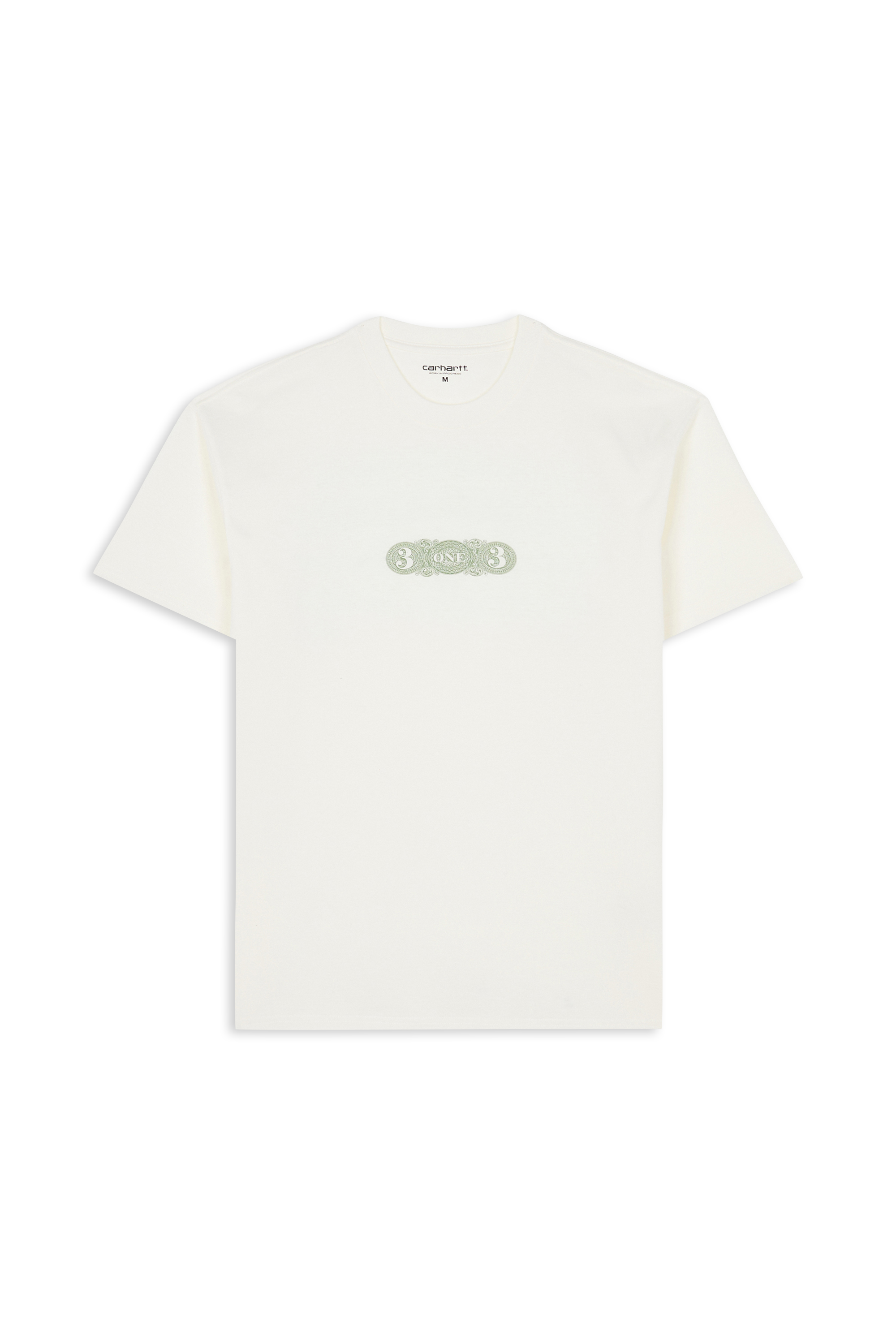 Regular-fit round-neck cotton T-shirt S/S 3 One 3 T-Shirt Wax