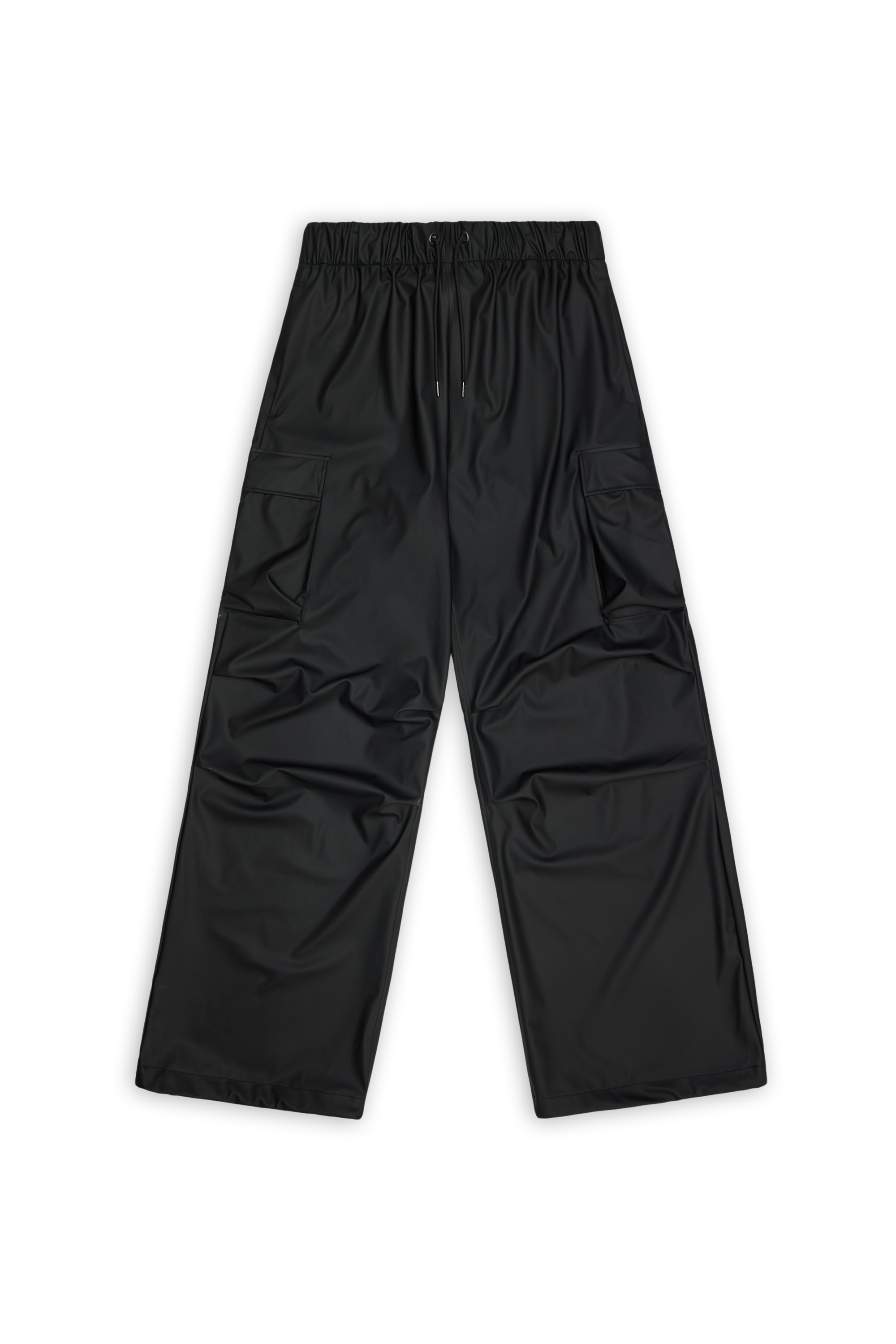 Cargo Pocket Rain Pants Wide W3 Black