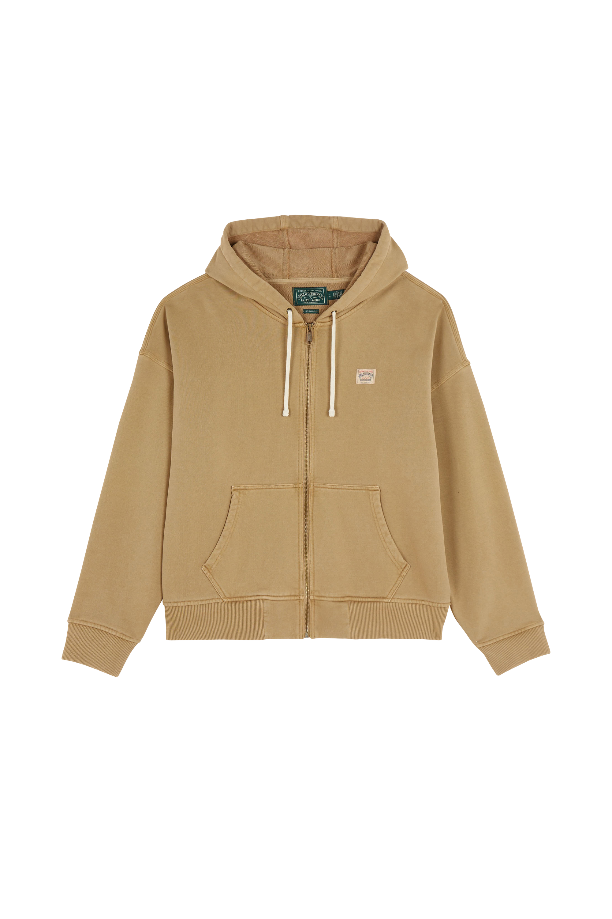 Hoodie zippé Beige