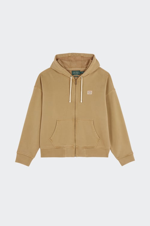 Polo - Hoodie zippé - Taille M Beige