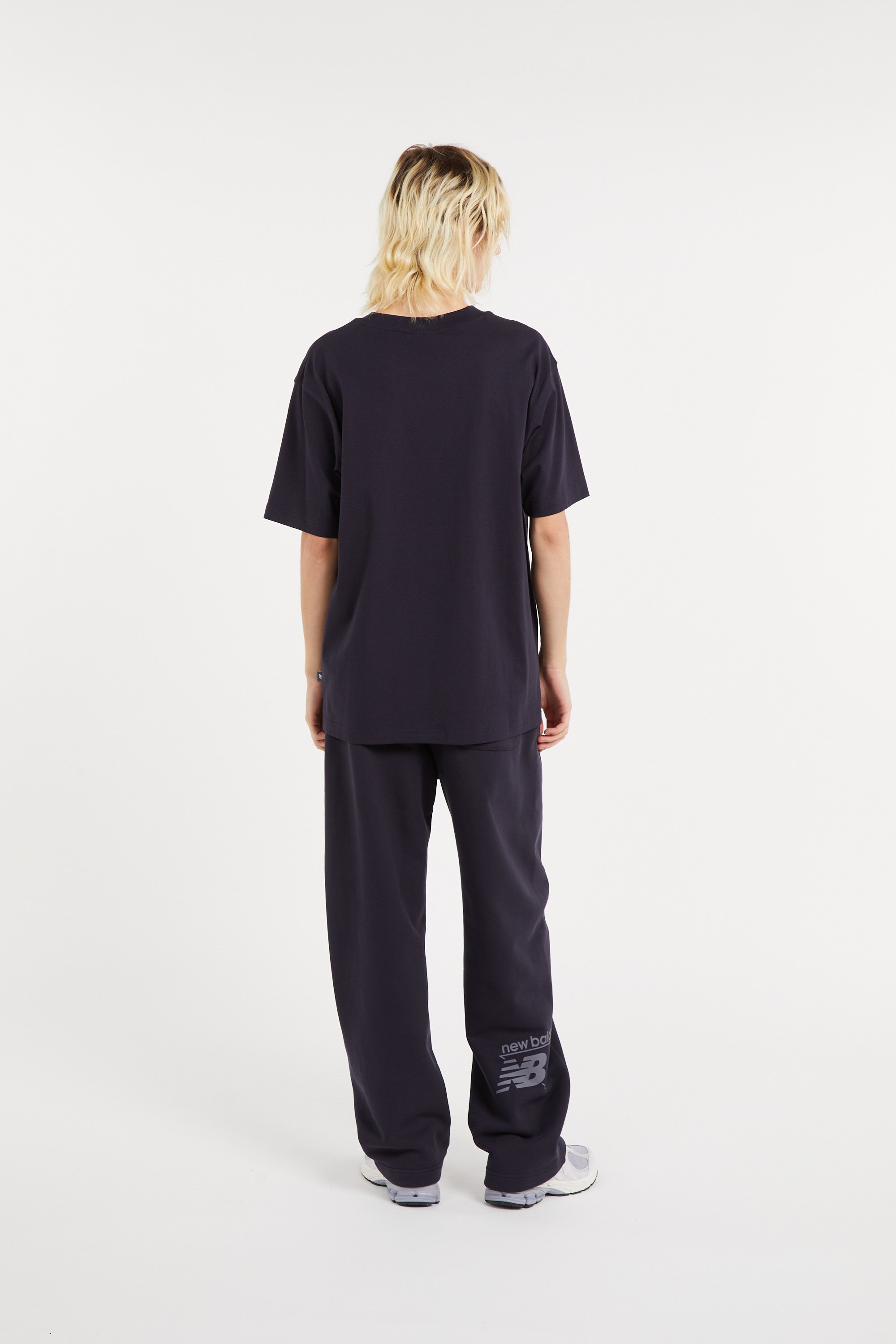 Regular-fit round-neck cotton T-shirt | Blue NEW BALANCE Men