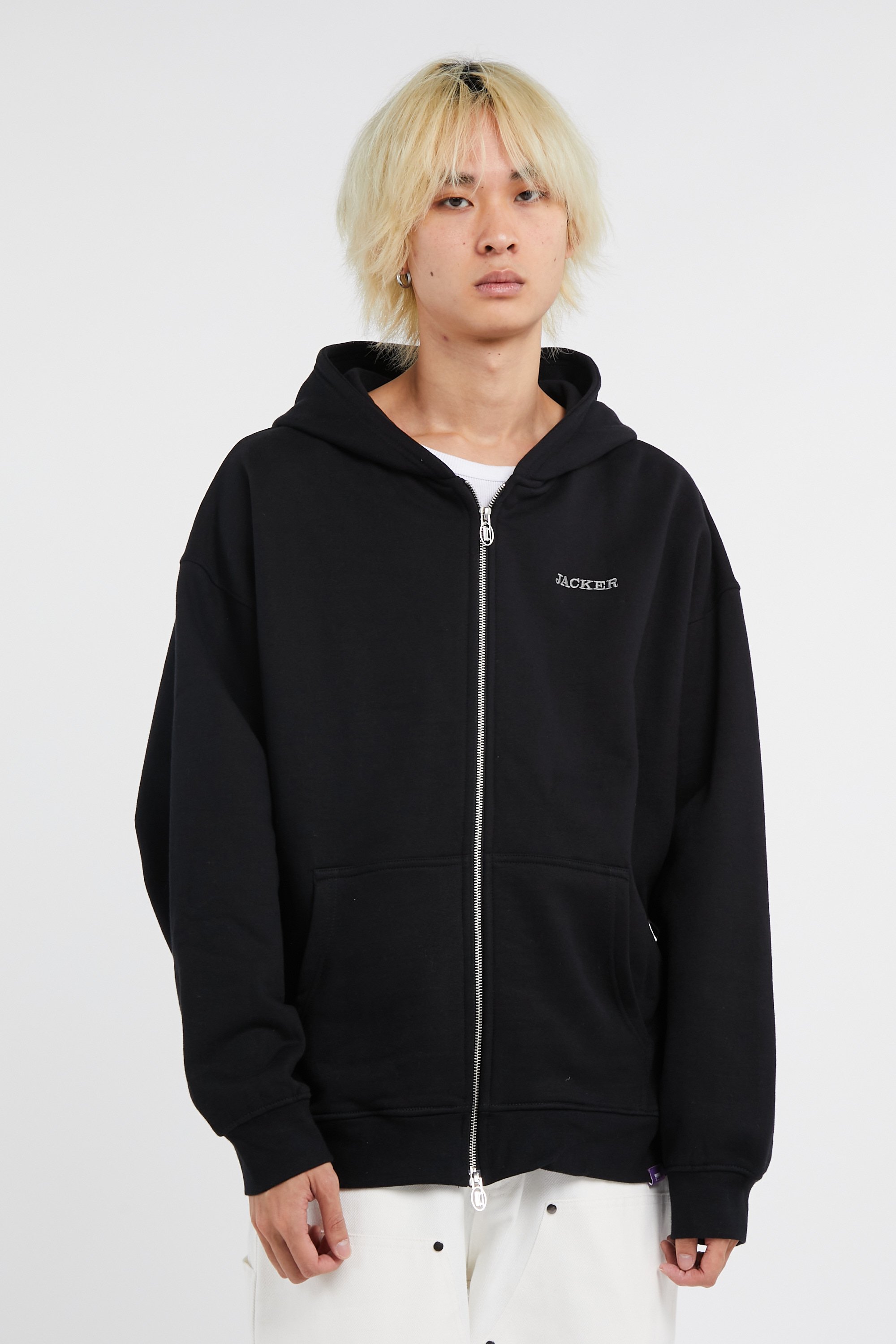 Zip-up hoodie Black