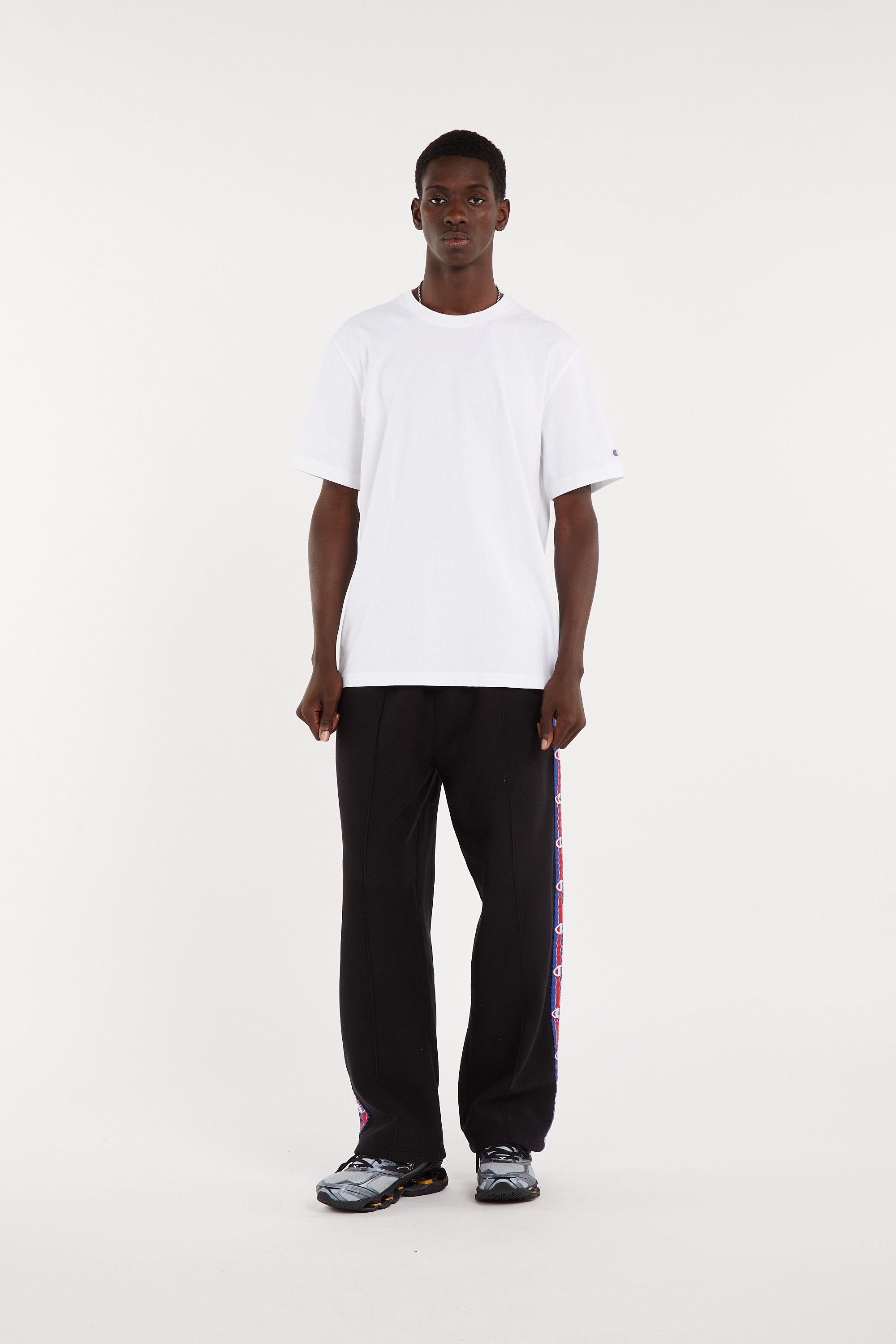 Regular-fit round-neck cotton T-shirt CHAMPION White