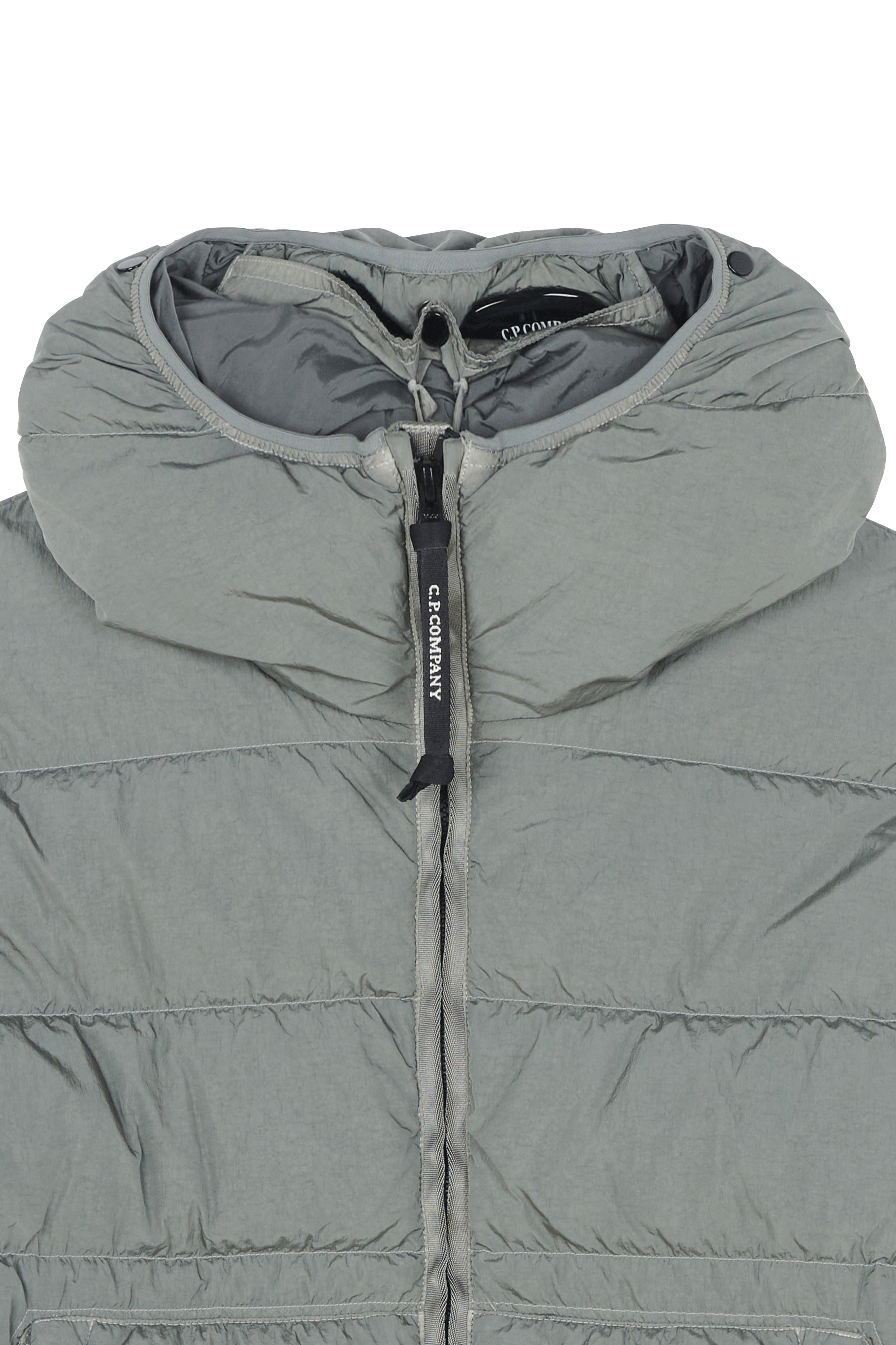 Lightweight quilted padded jacket with high neck Grey