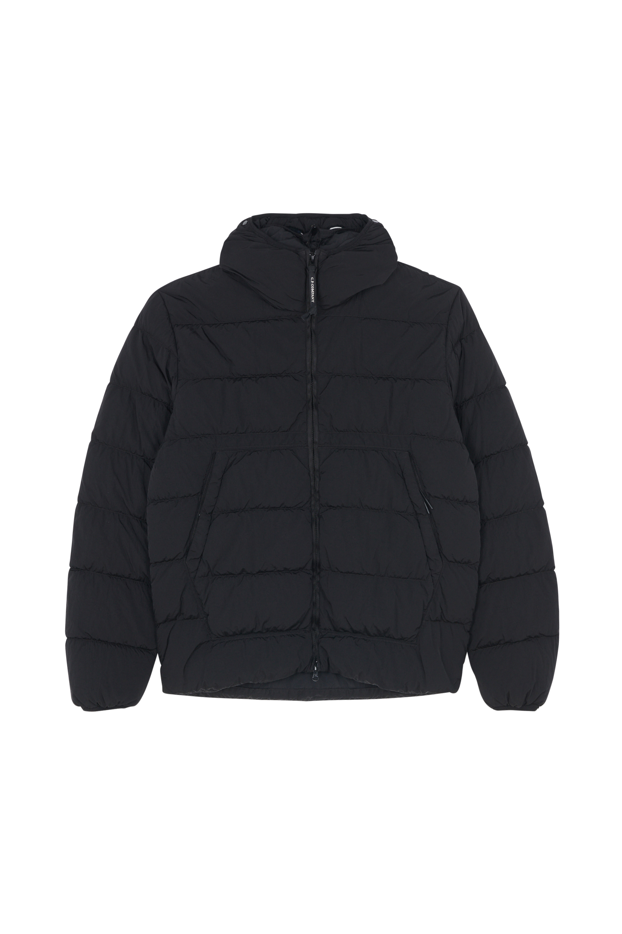 Lightweight quilted padded jacket with high neck Black
