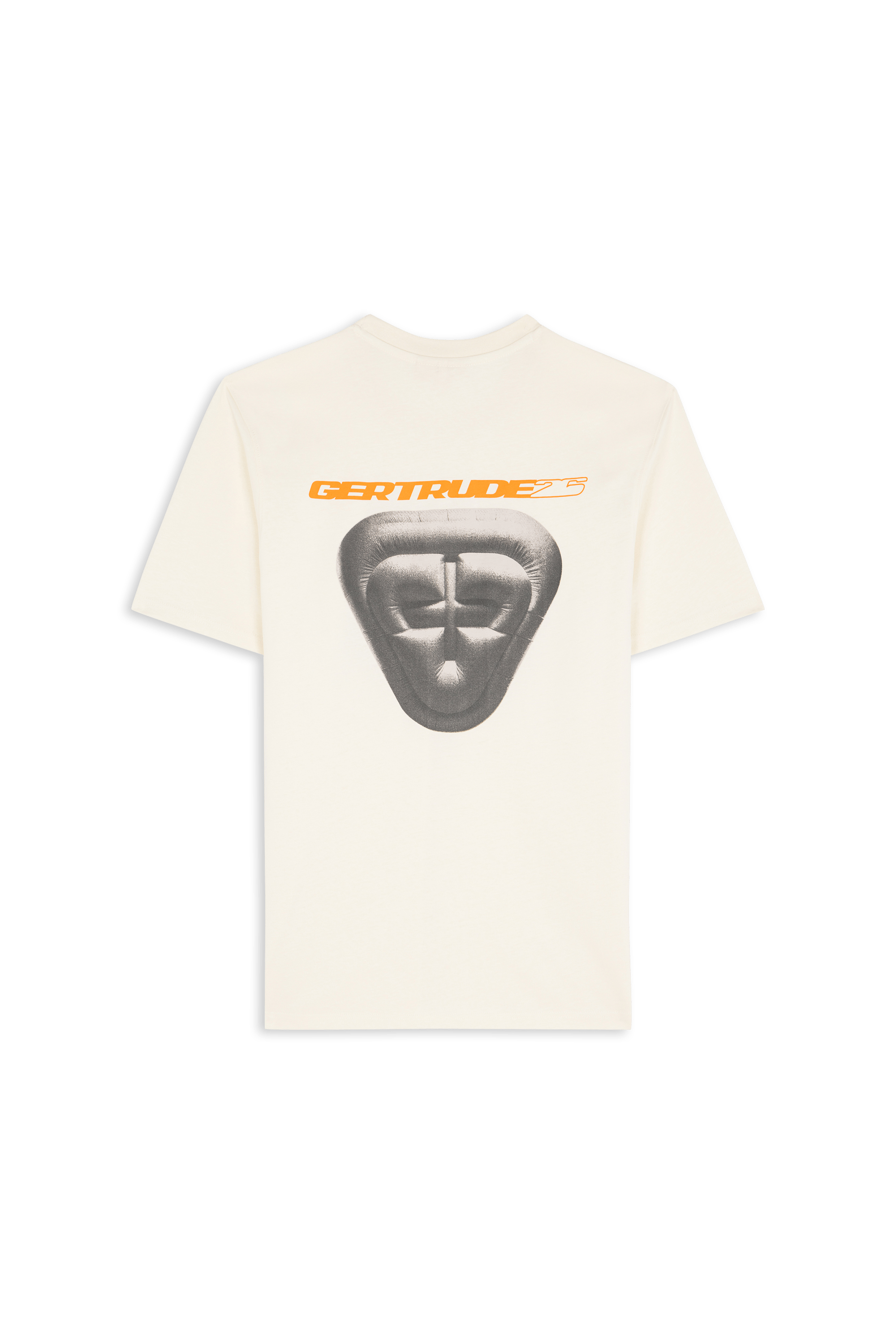 Regular-fit round-neck cotton T-shirt Beige