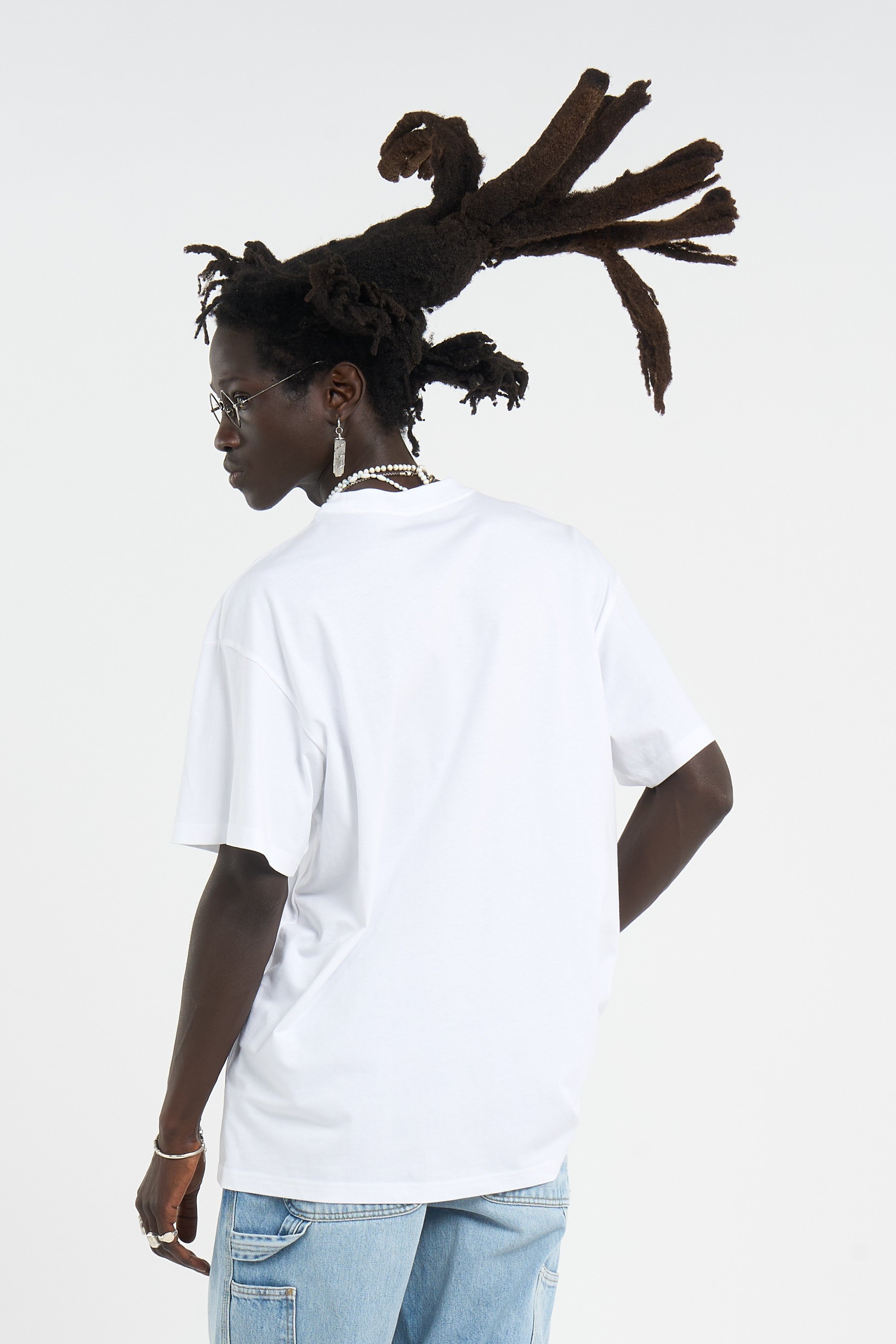Regular-fit round-neck cotton T-shirt | White CARHARTT WIP Men