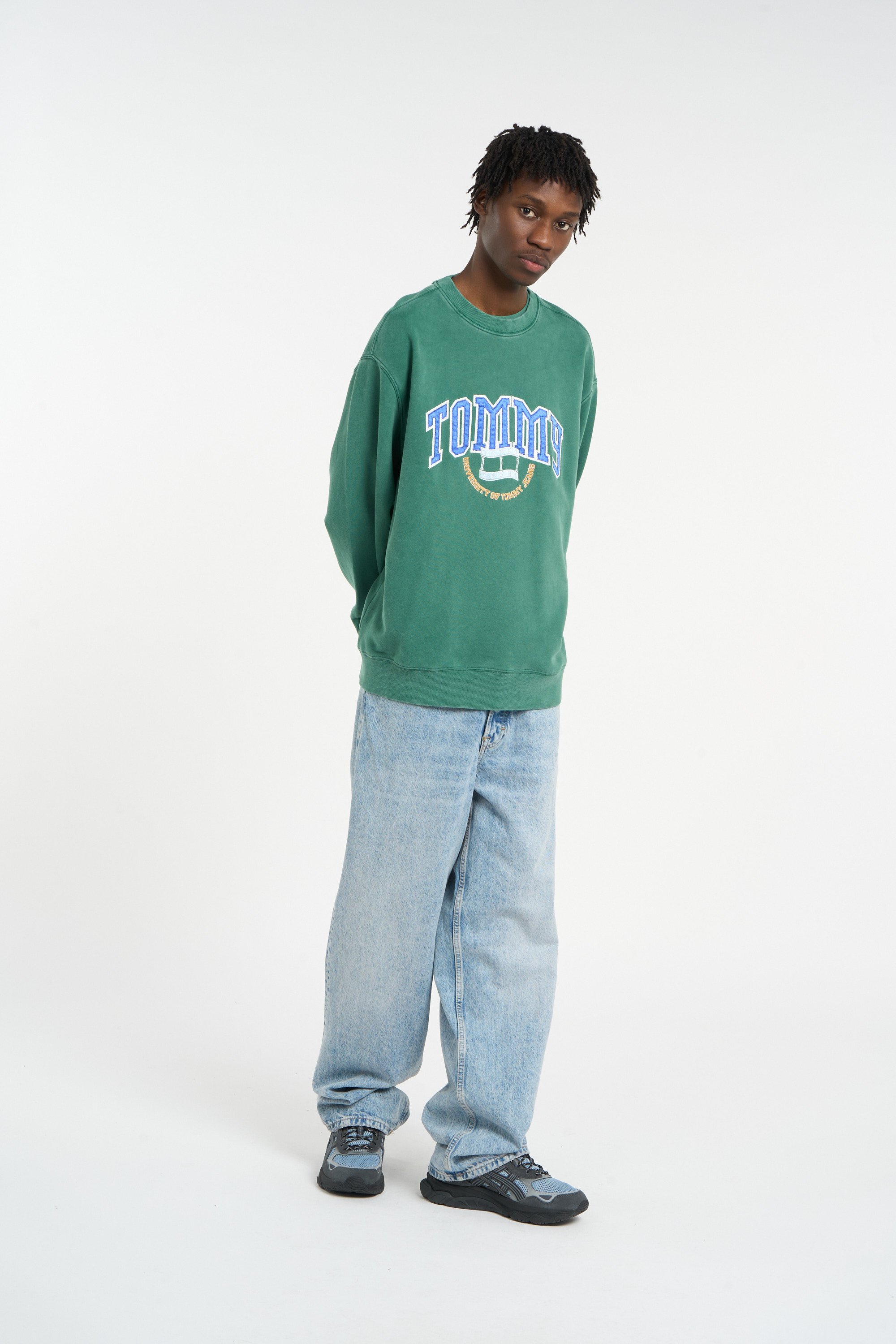 Pull TOMMY JEANS Vert