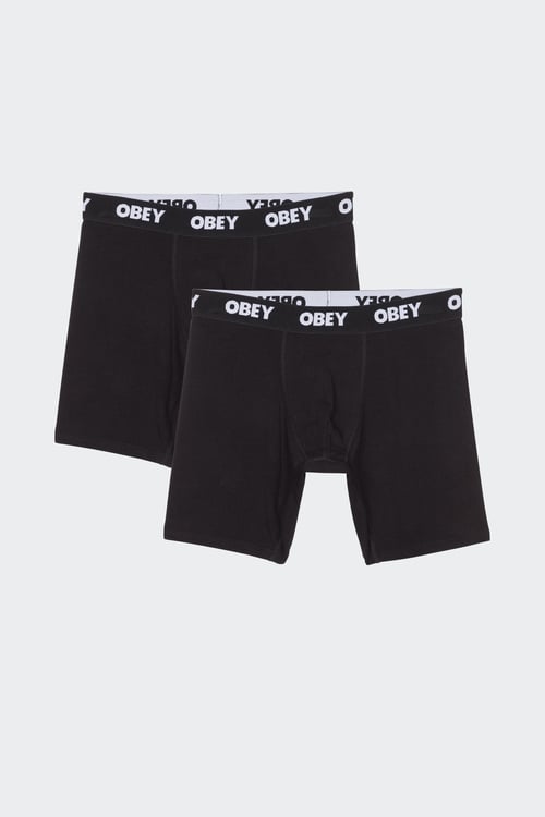 OBEY Lot de 2 boxers Noir