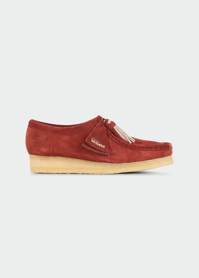 Clarks wallabee nut brown hot sale