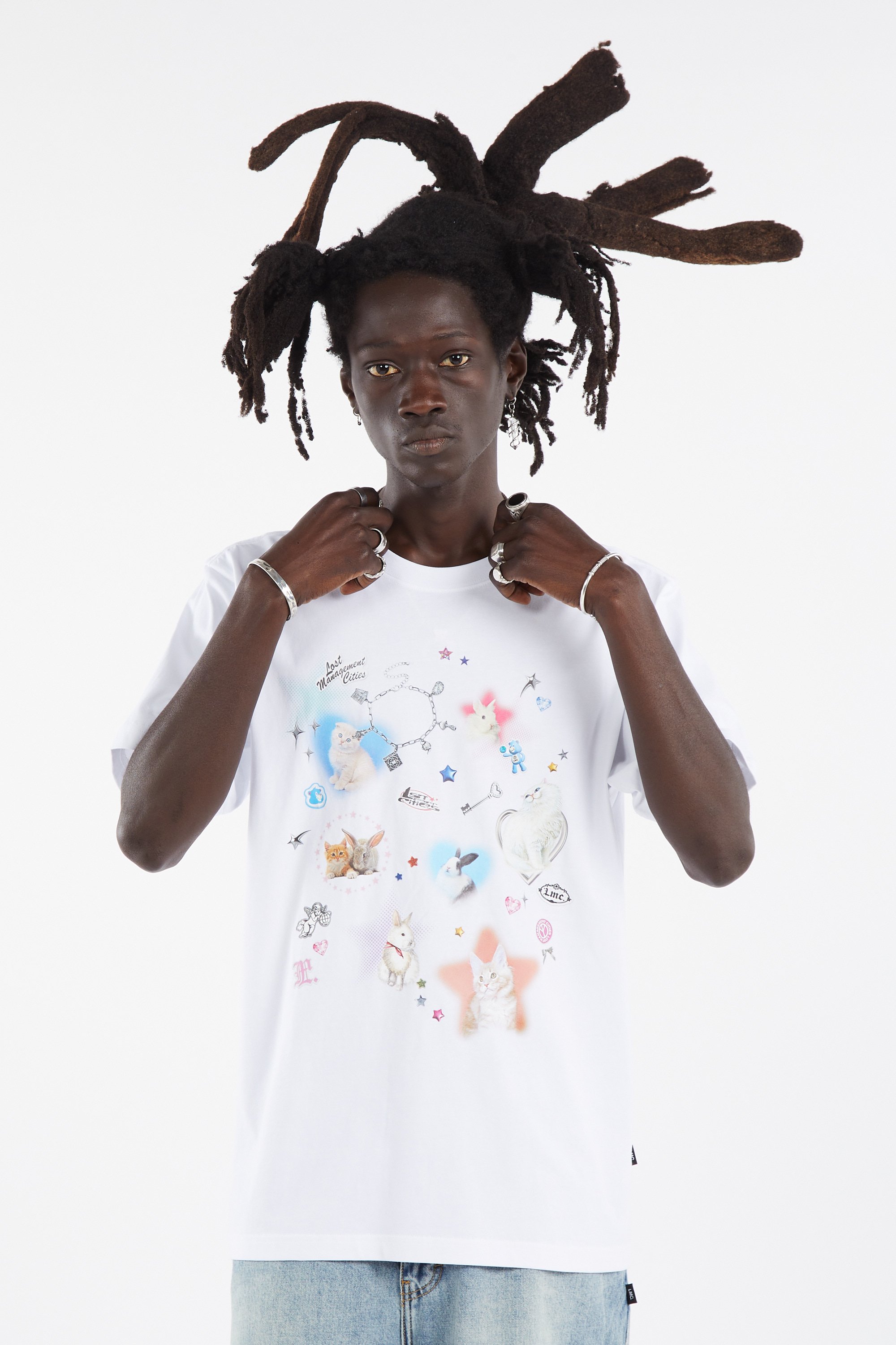 T-shirt | White by LOST MANAGEMENT CITIES T-shirt White