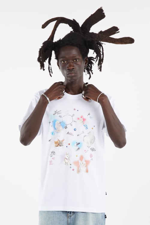 LOST MANAGEMENT CITIES T-shirt Blanc