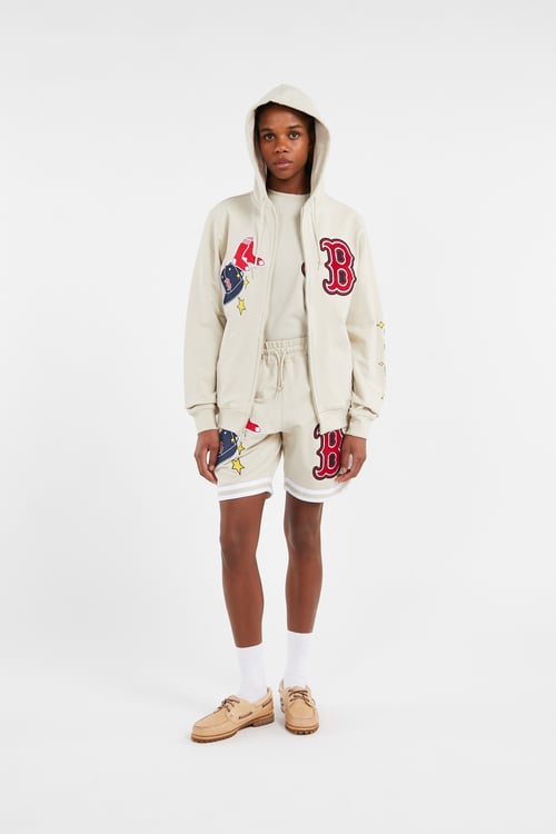 NEW ERA Hoodie zippé Beige