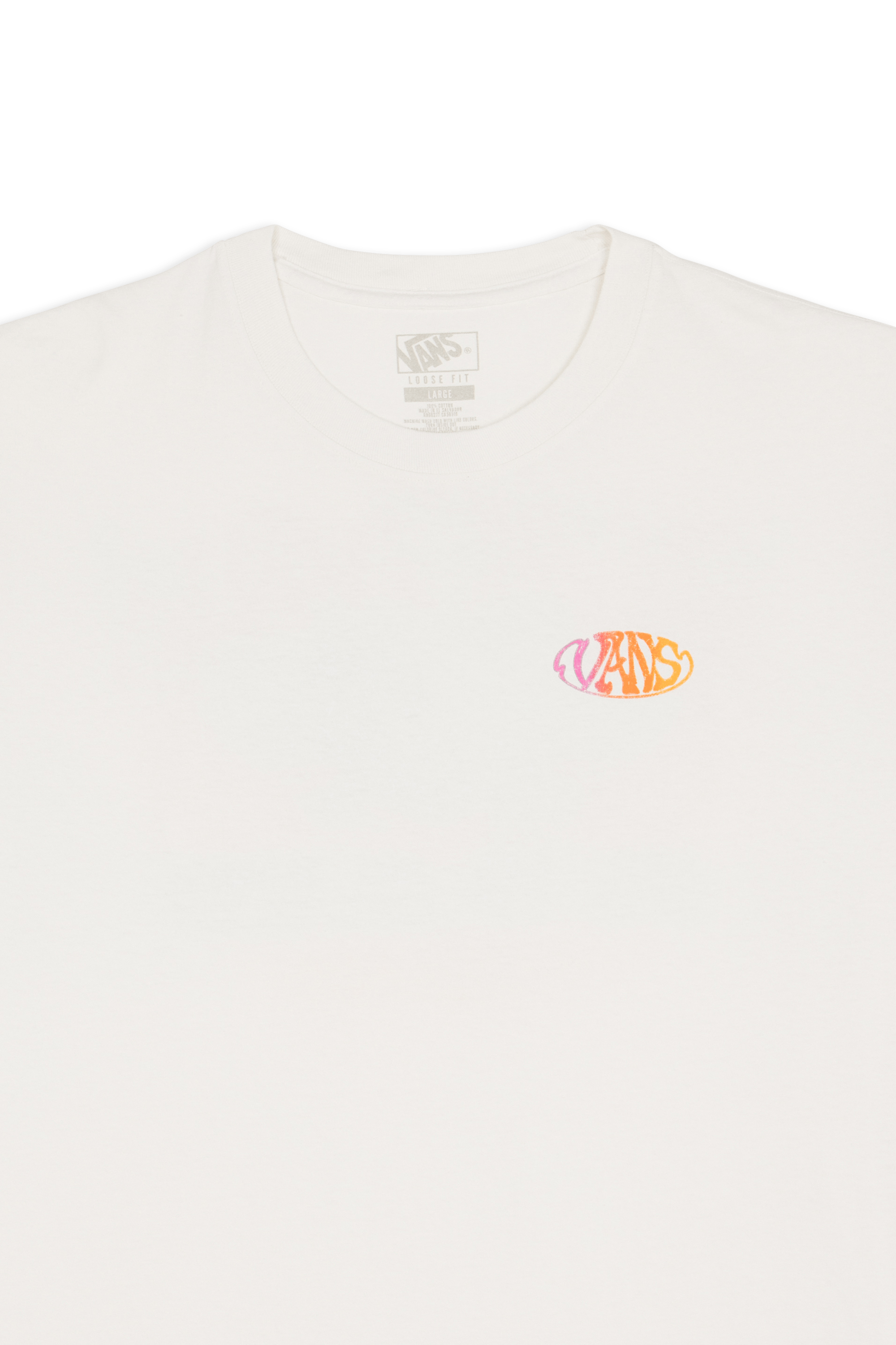 Regular-fit round-neck cotton T-shirt | White VANS Men