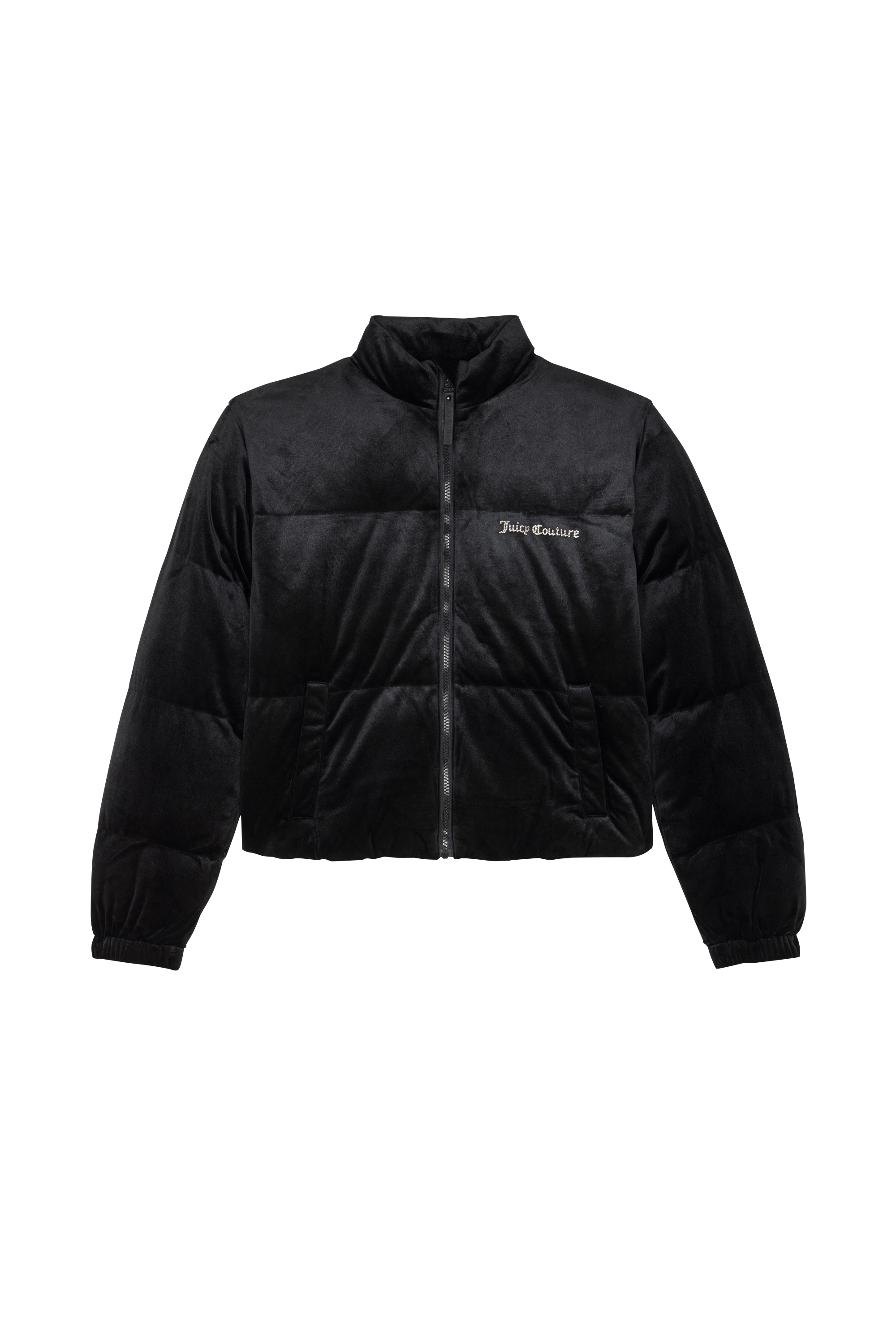 Lightweight quilted padded jacket with high neck JUICY COUTURE Black