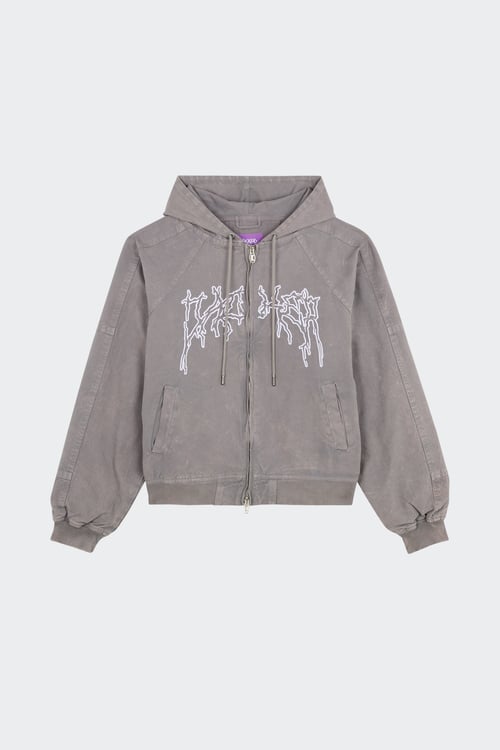 Hoodie zippé - Taille M Gris
