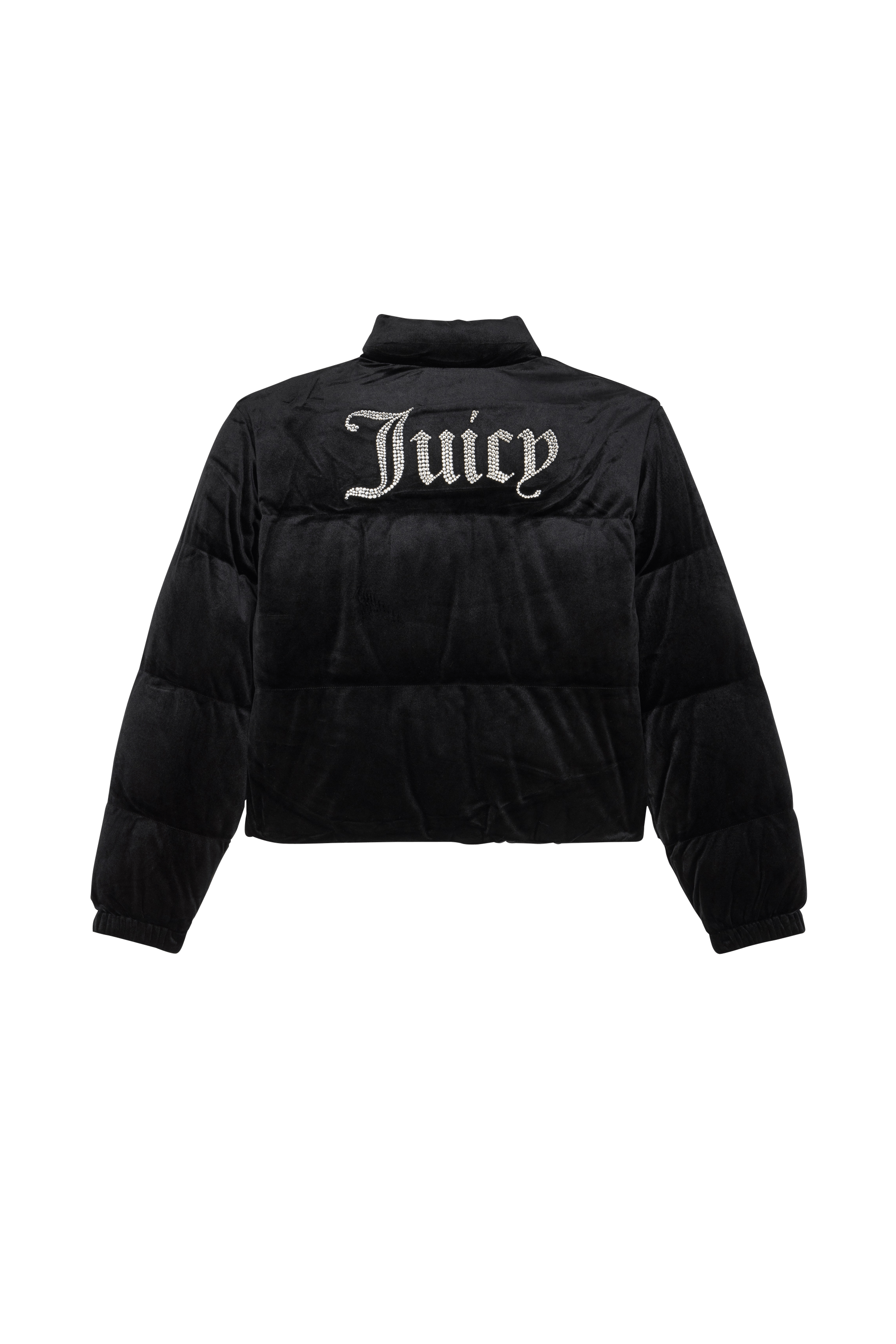 Lightweight quilted padded jacket with high neck Black