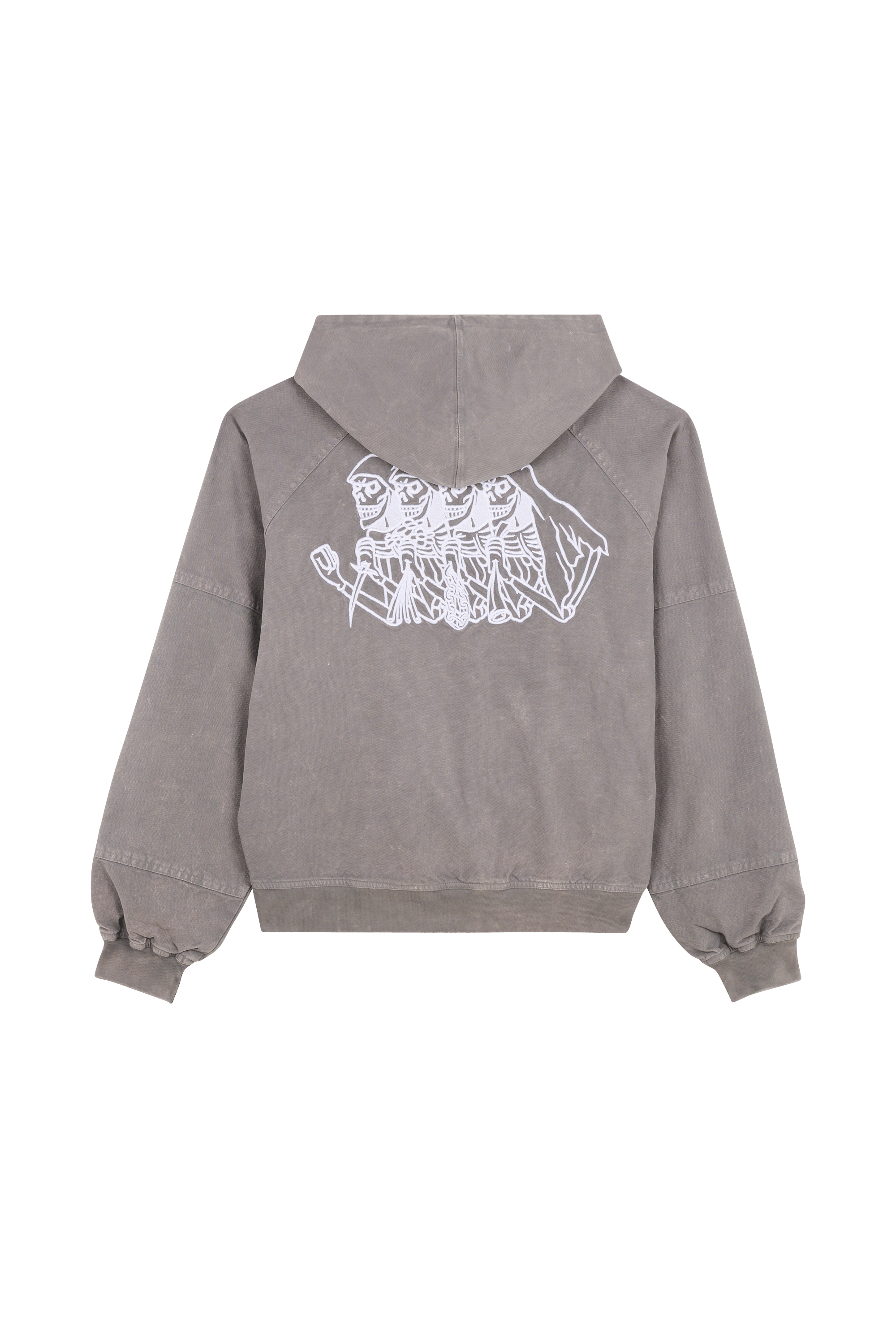 Hoodie zippé Gris