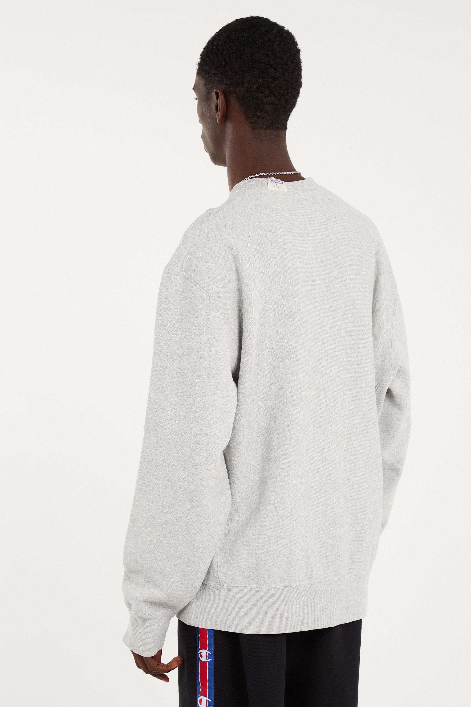 Sweat col rond ample sérigraphié | Gris CHAMPION Homme