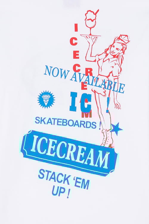 ICE CREAM T-shirt Blanc