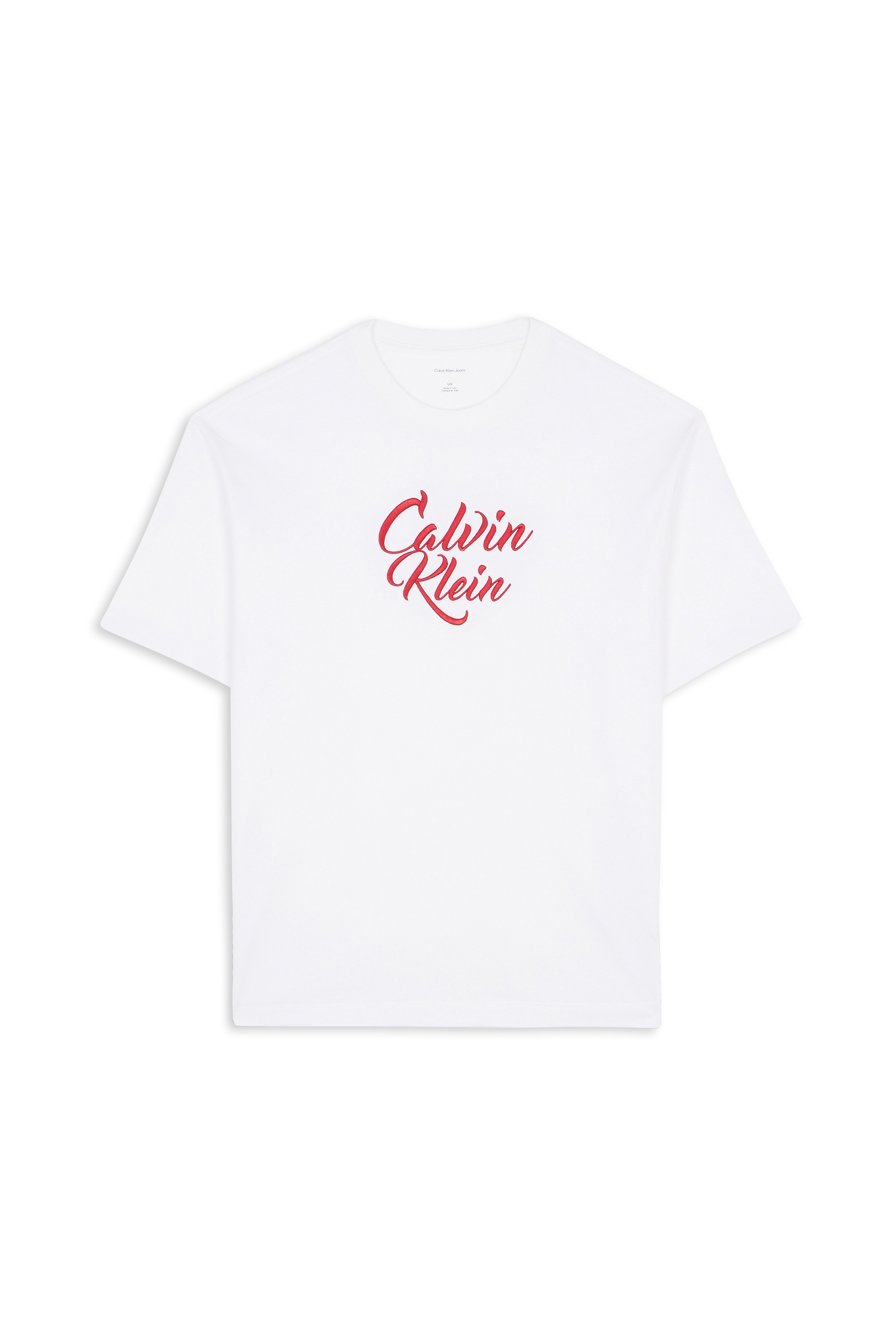 Regular-fit round-neck cotton T-shirt White