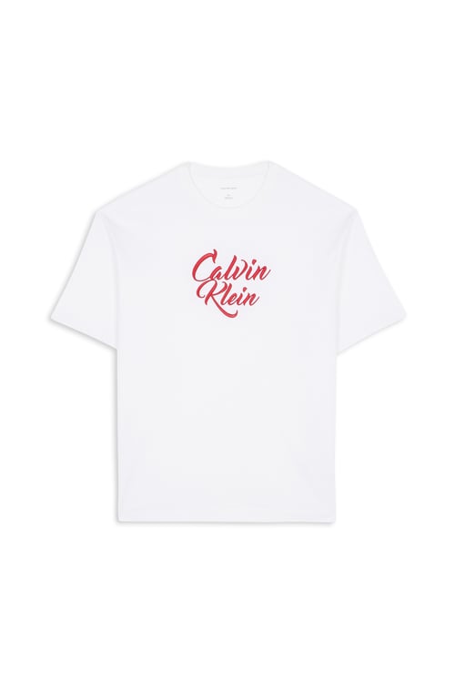 CALVIN KLEIN Regular-fit round-neck cotton T-shirt