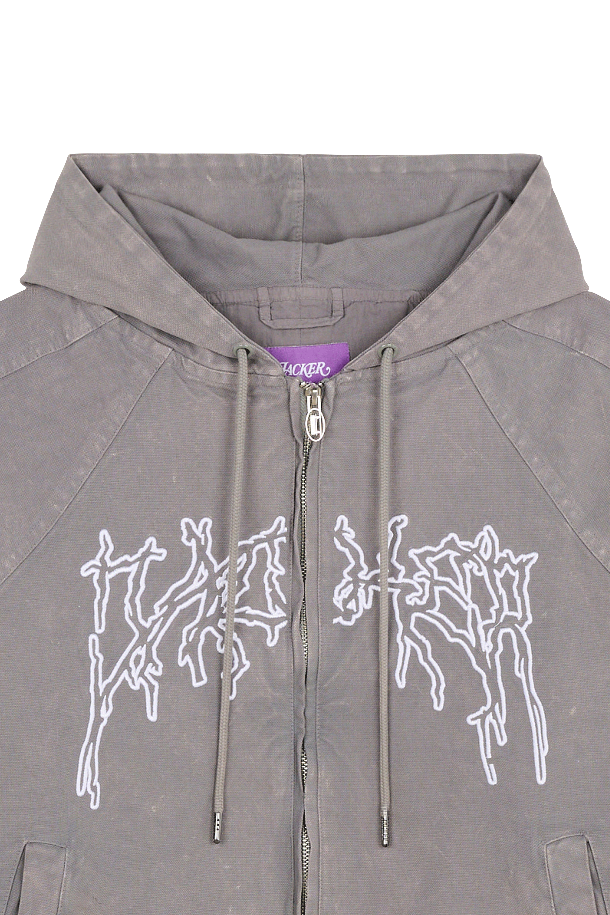 Hoodie zippé Gris