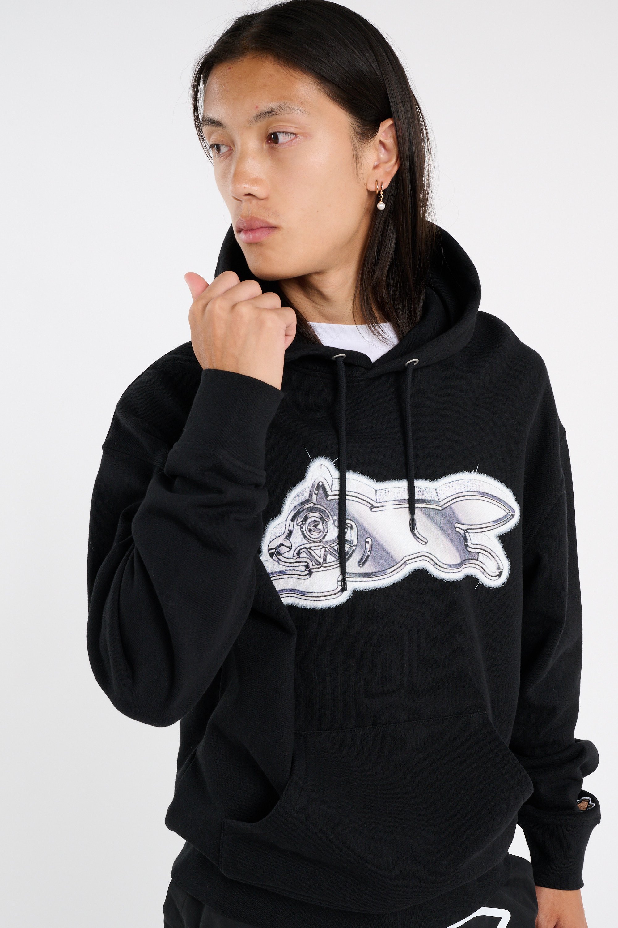 Tommy badge sweatshirt | Black ICE CREAM Men