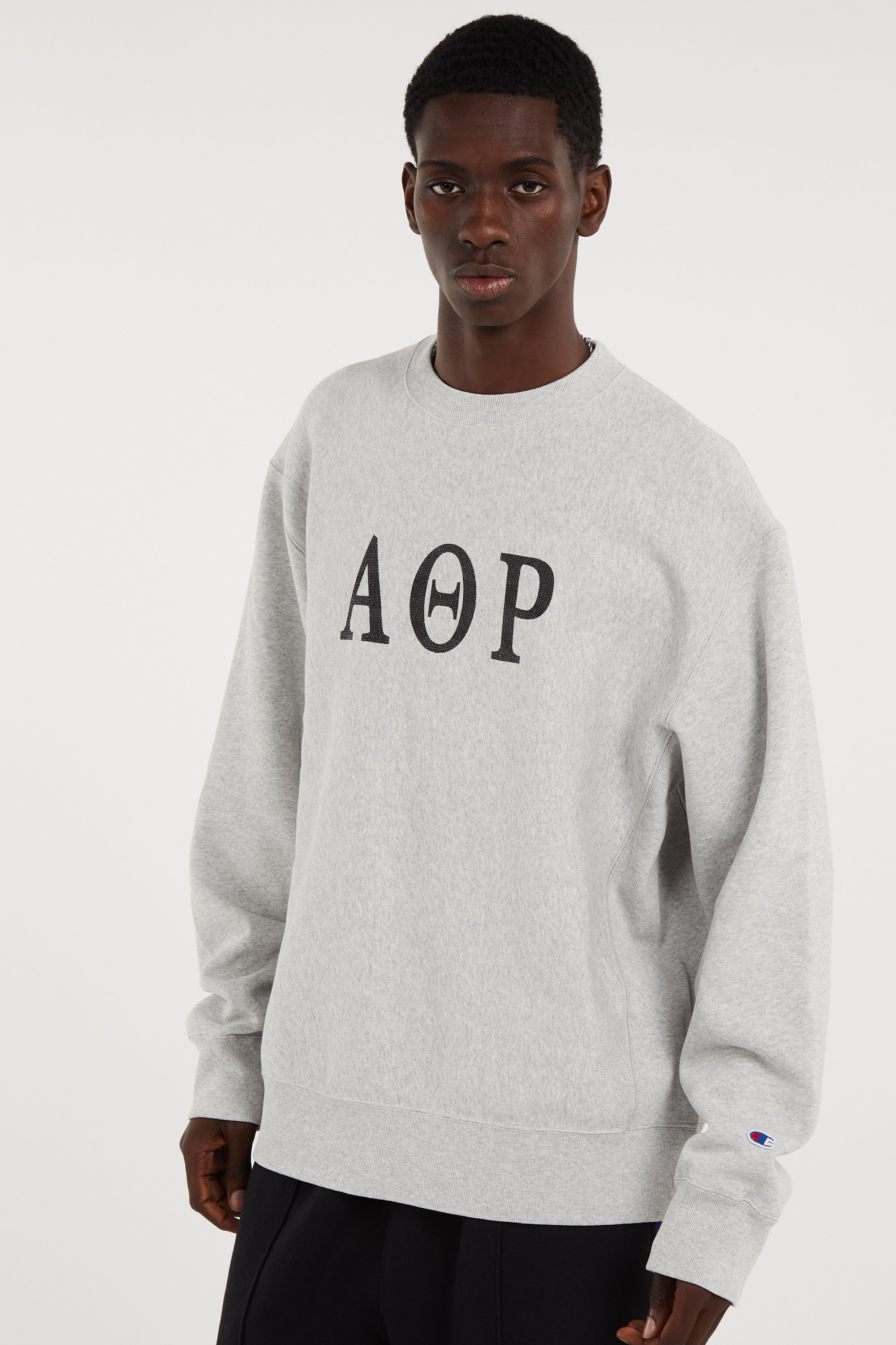 Sweat col rond ample sérigraphié | Gris CHAMPION Homme