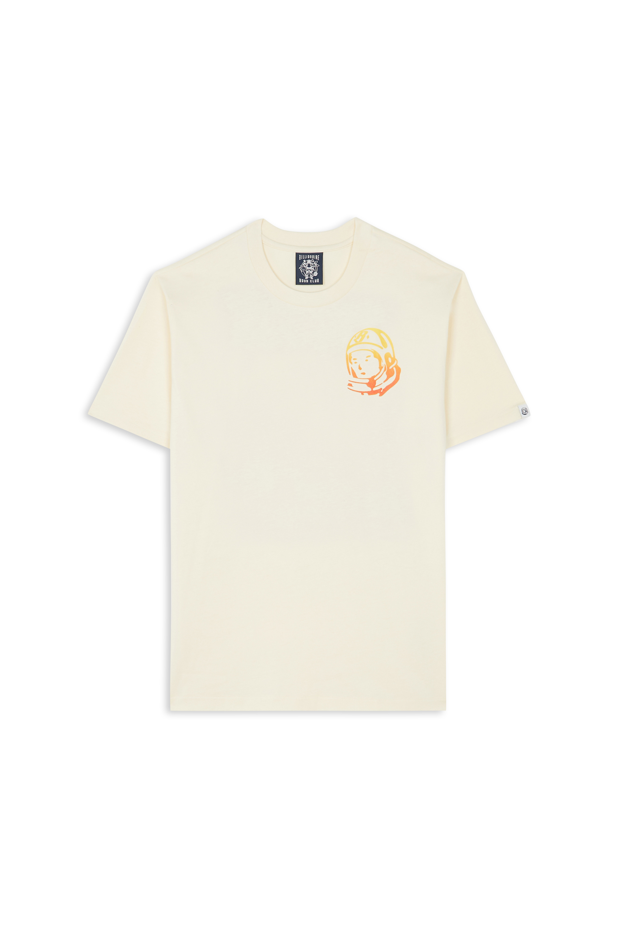 Regular-fit round-neck cotton T-shirt Beige