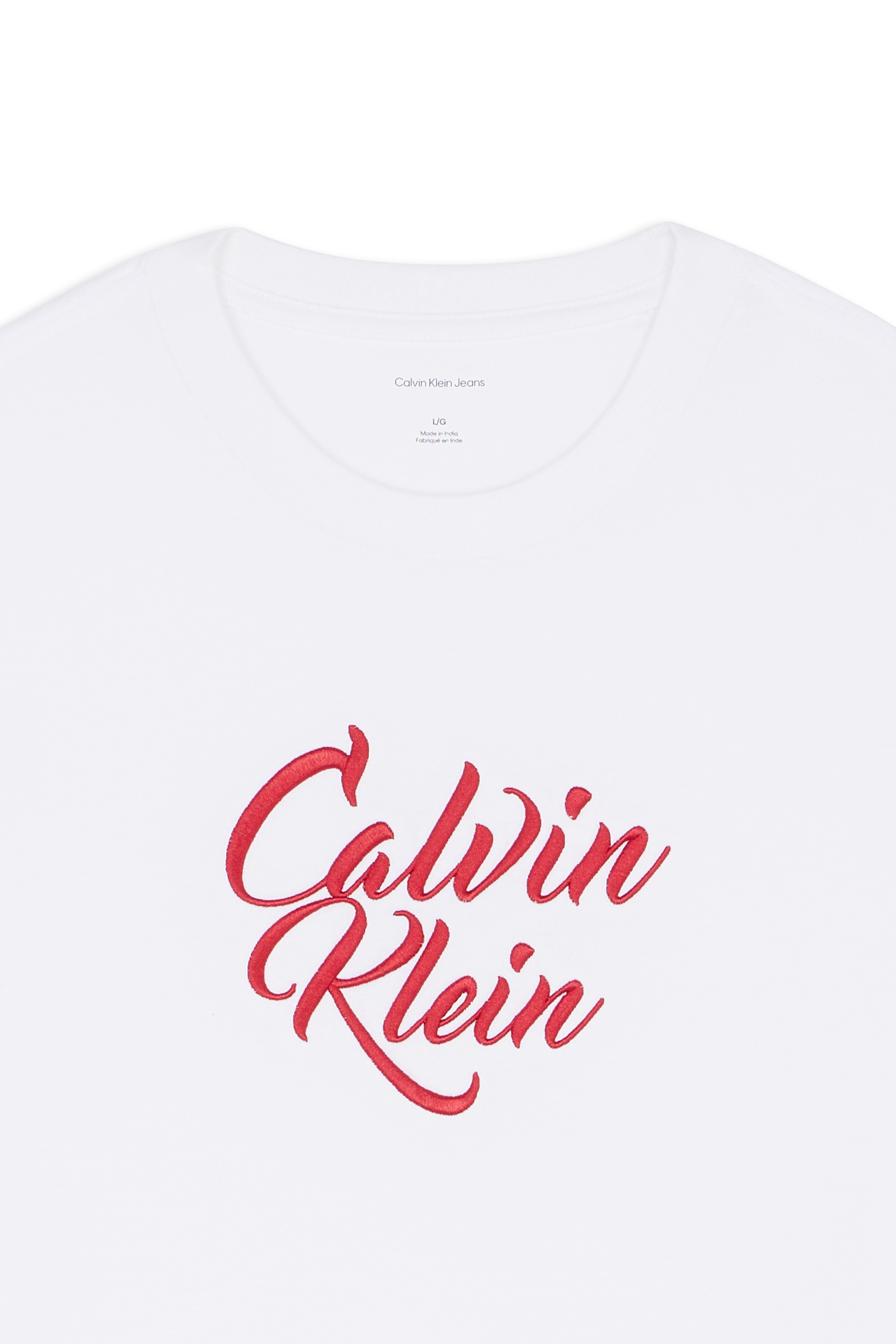 Regular-fit round-neck cotton T-shirt White