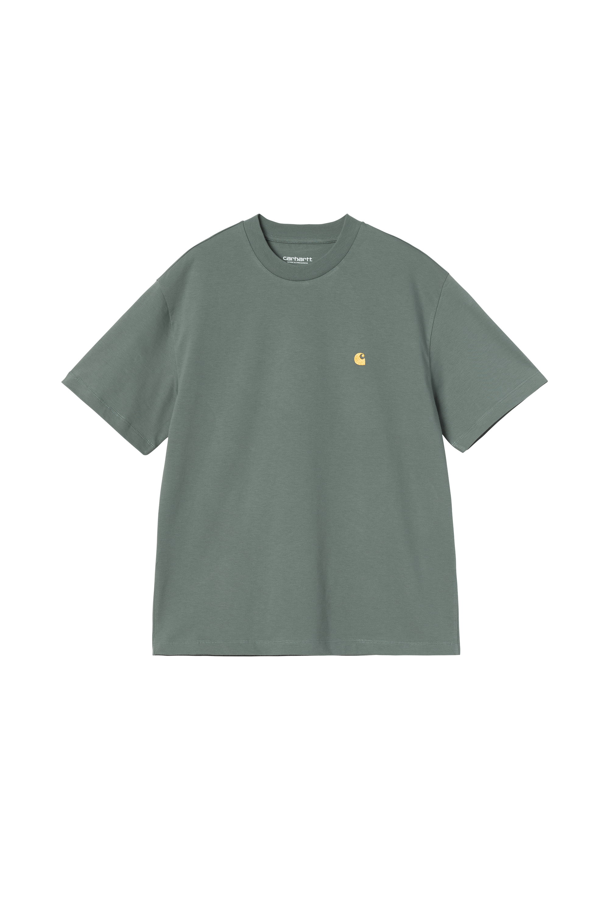 T-shirt W' S/S Chase T-Shirt Velvet green / gold