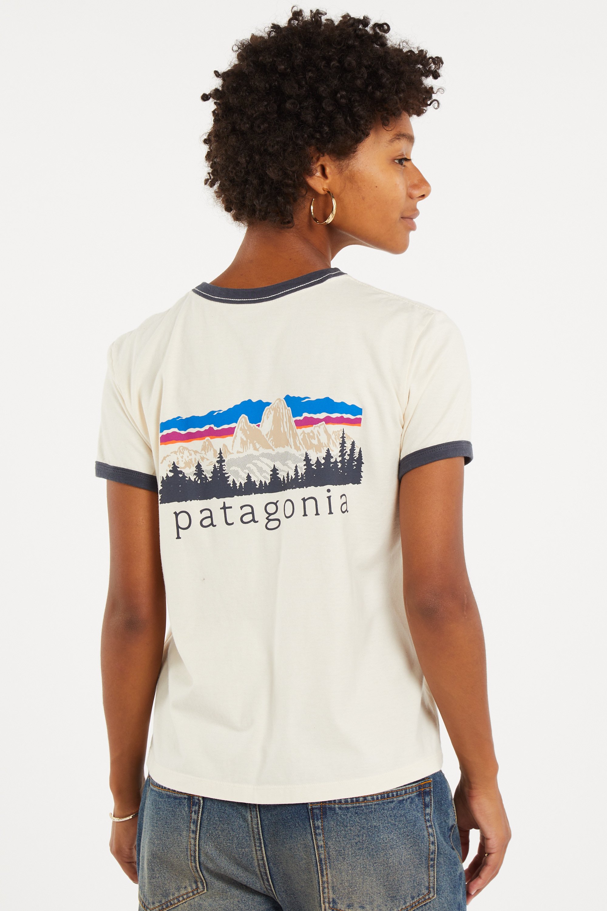 Regular-fit round-neck cotton T-shirt | Beige PATAGONIA Women