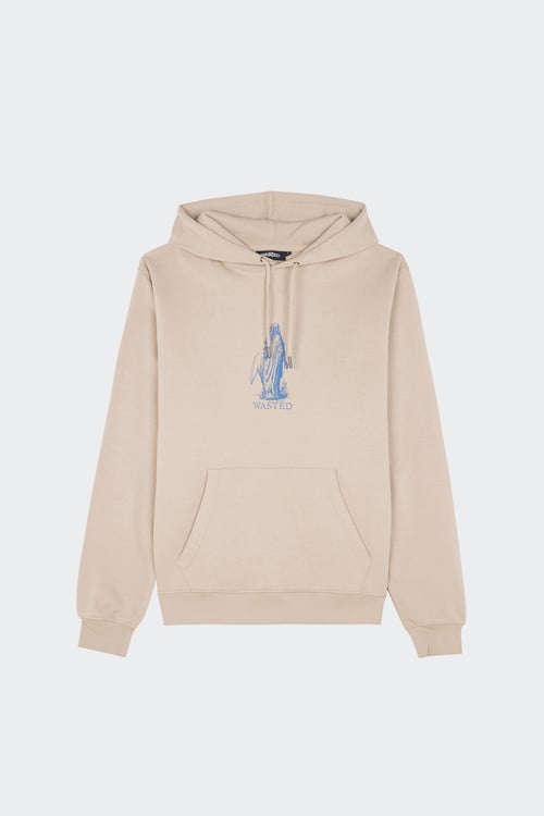 WASTED Hoodie Beige