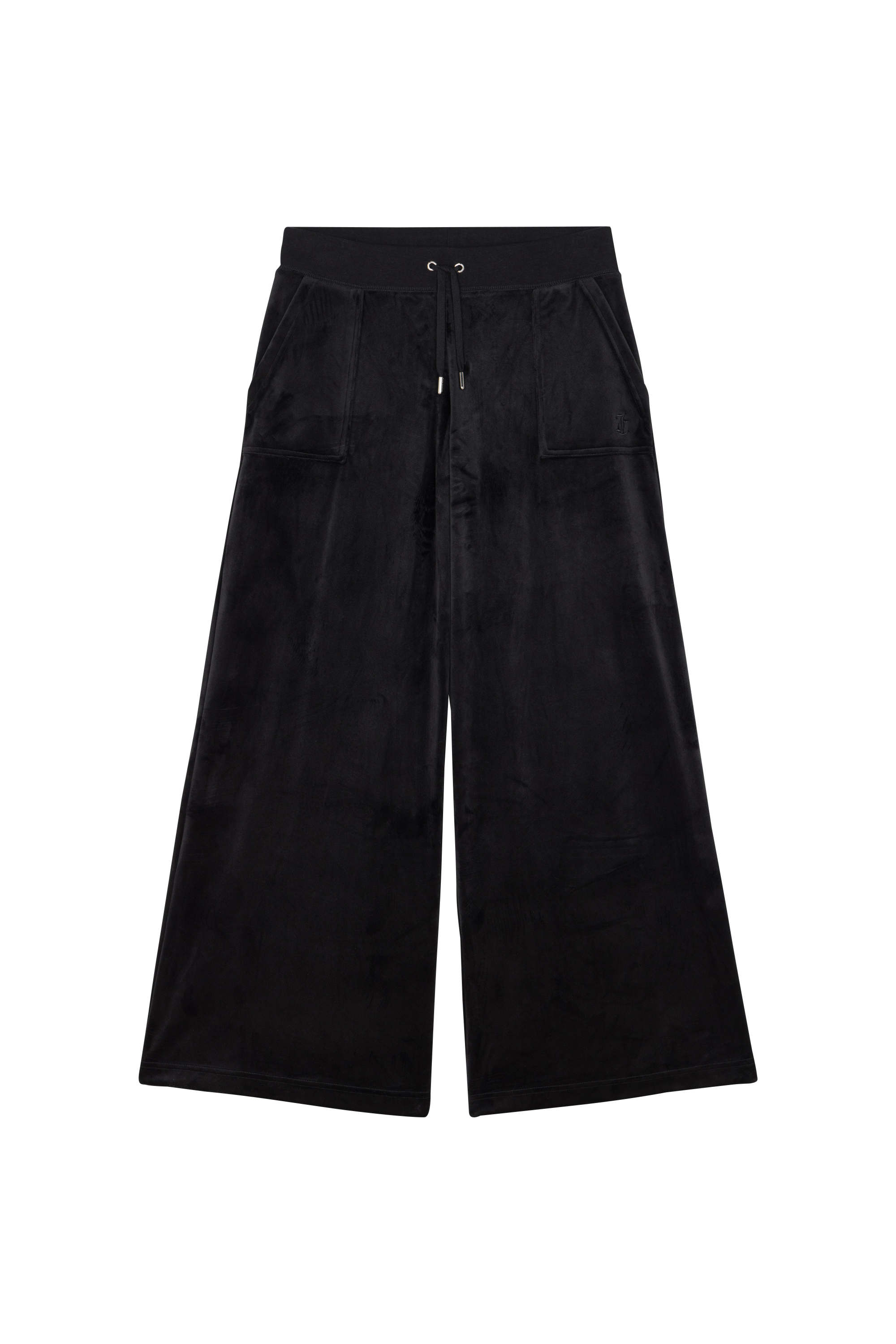 Sweatpants Yuka Wide Leg Jogger With Jc Embroidery Black