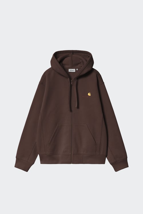 Sweatshirt zippé - Taille XL Marron